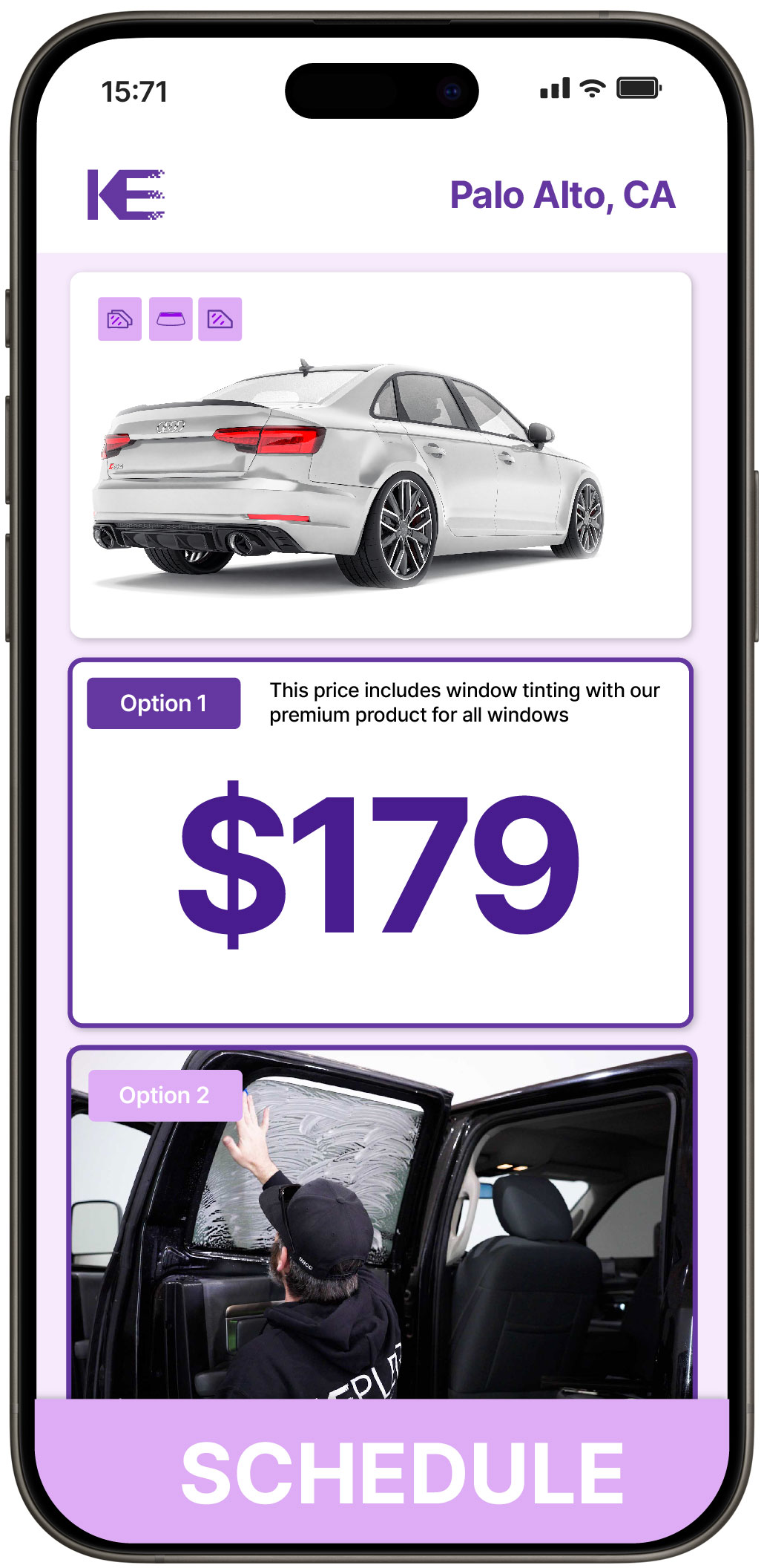View Affordable Car Window Tinting Prices in Palo Alto, California