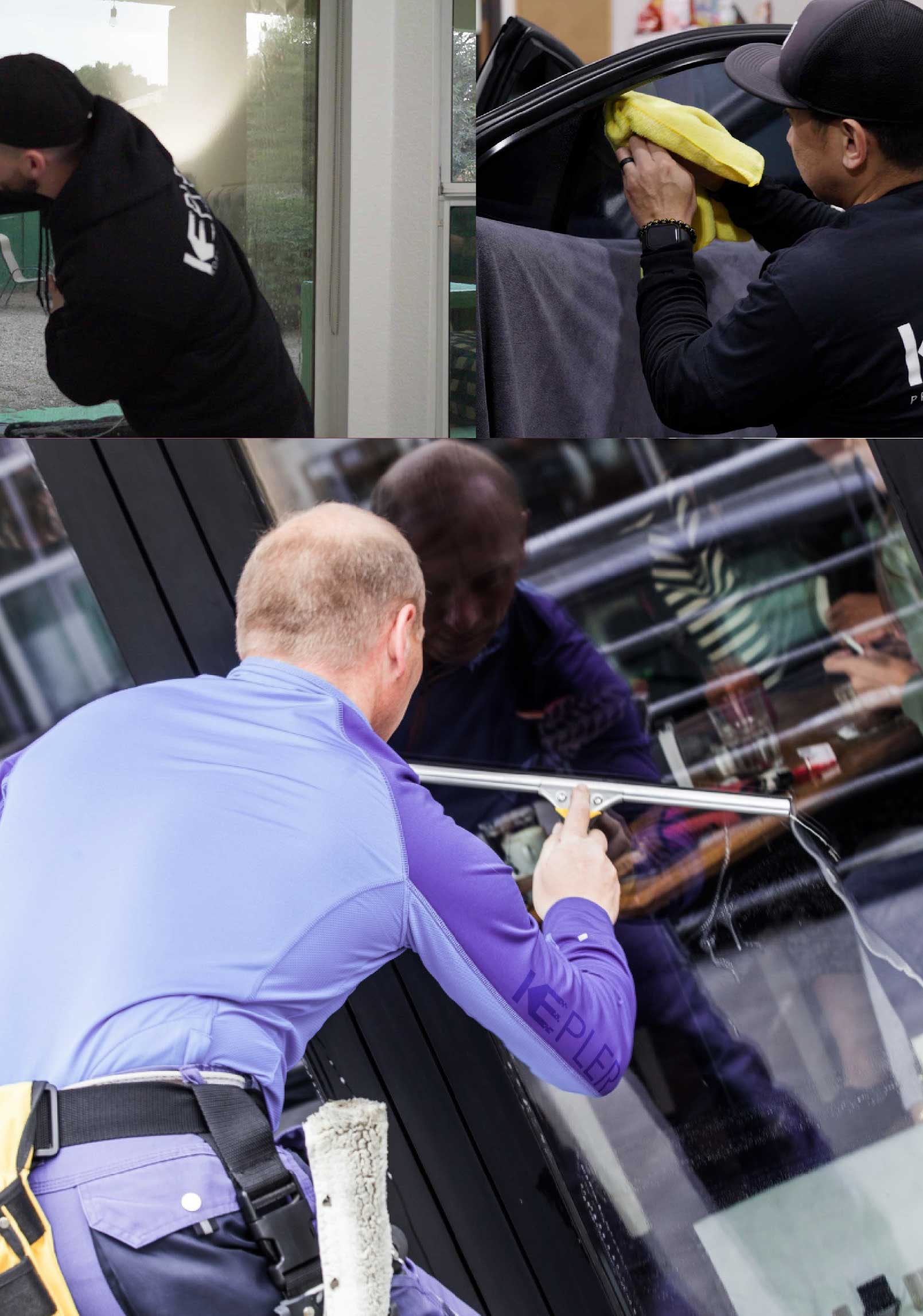 Kepler Expert Applying Anti-Graffiti Window Film to a Mansfield Shop Front