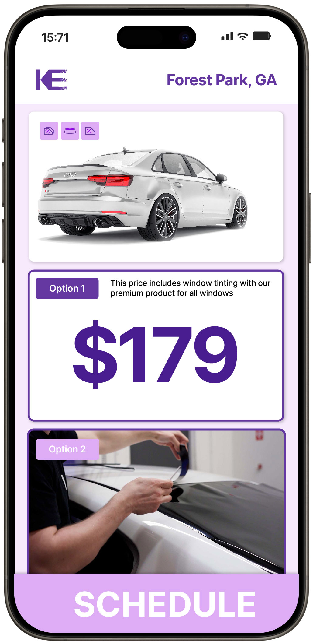 View Competitive Car Window Tinting Prices in Forest Park, Georgia
