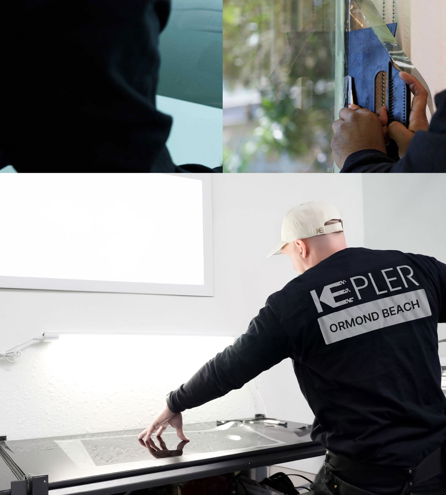 Window Tinting Specialist Cutting Film in Ormond Beach, Florida