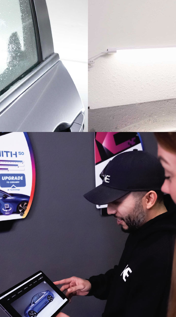 Kepler Dealer Showing Car Window Film Options to Customer in Ozark, Missouri