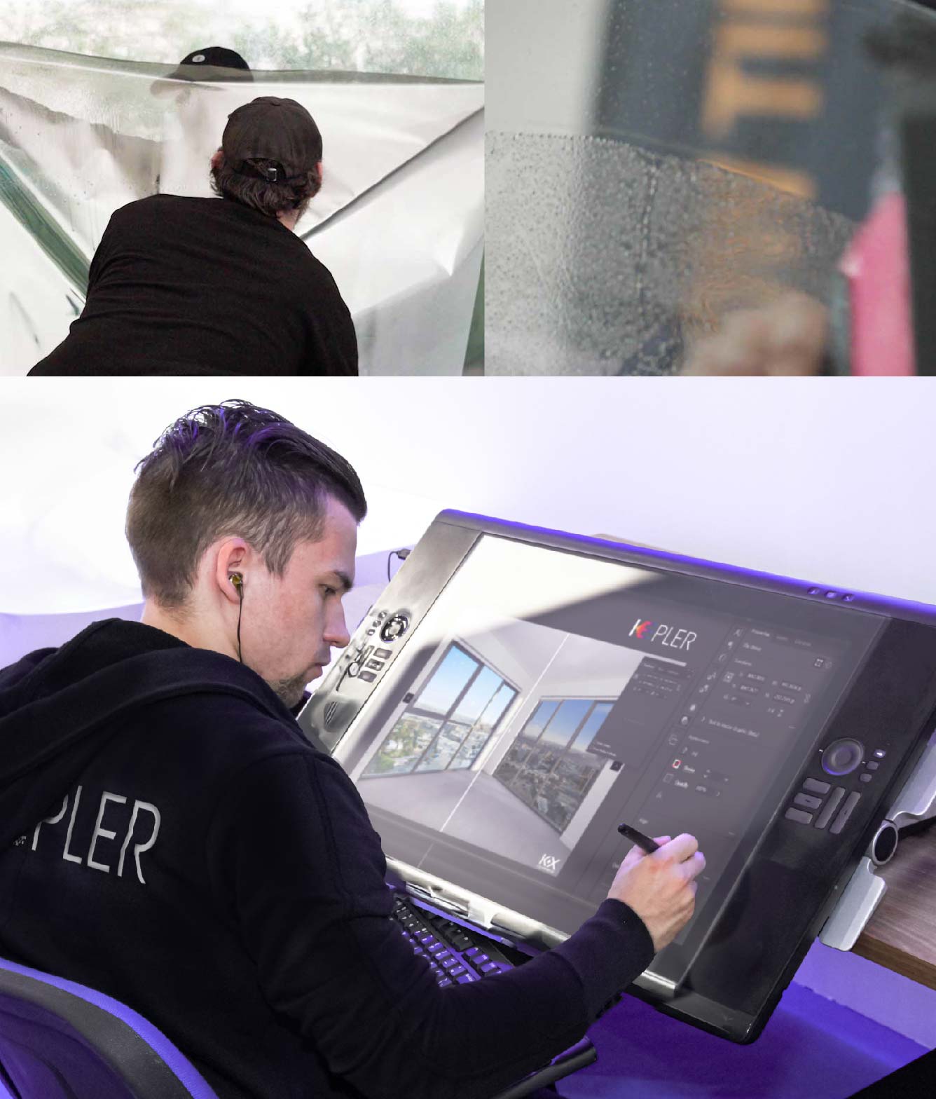 Kepler Specialist Performing Commercial Window Tinting in Granger Granger
