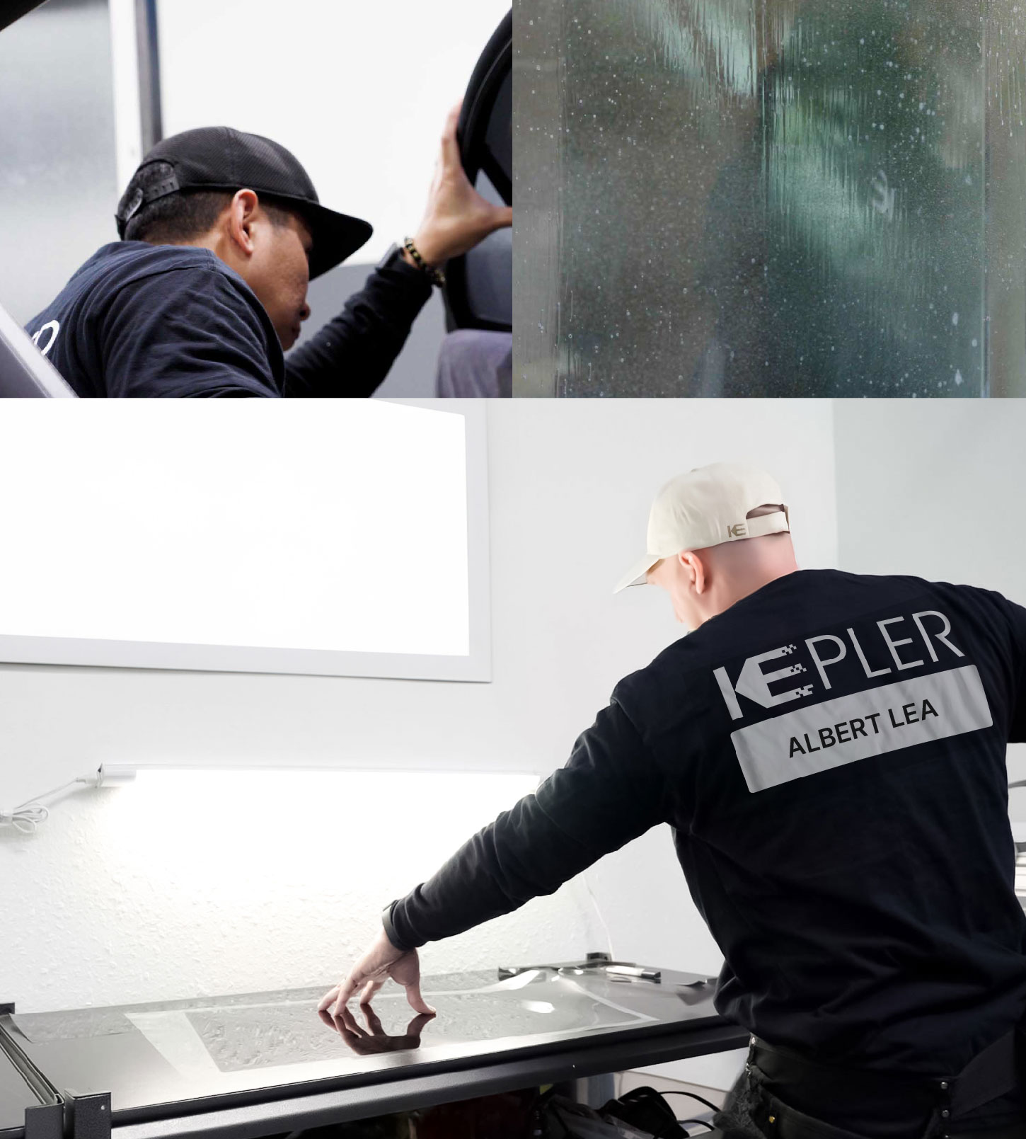 Window Tinting Specialist Cutting Film in Albert Lea, Minnesota