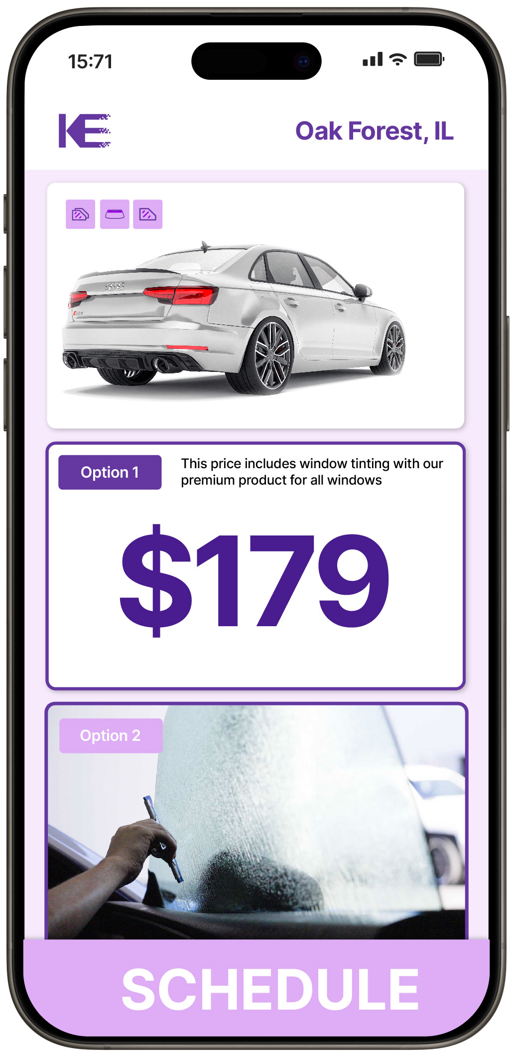 View Affordable Car Window Tinting Rates in Oak Forest, Illinois
