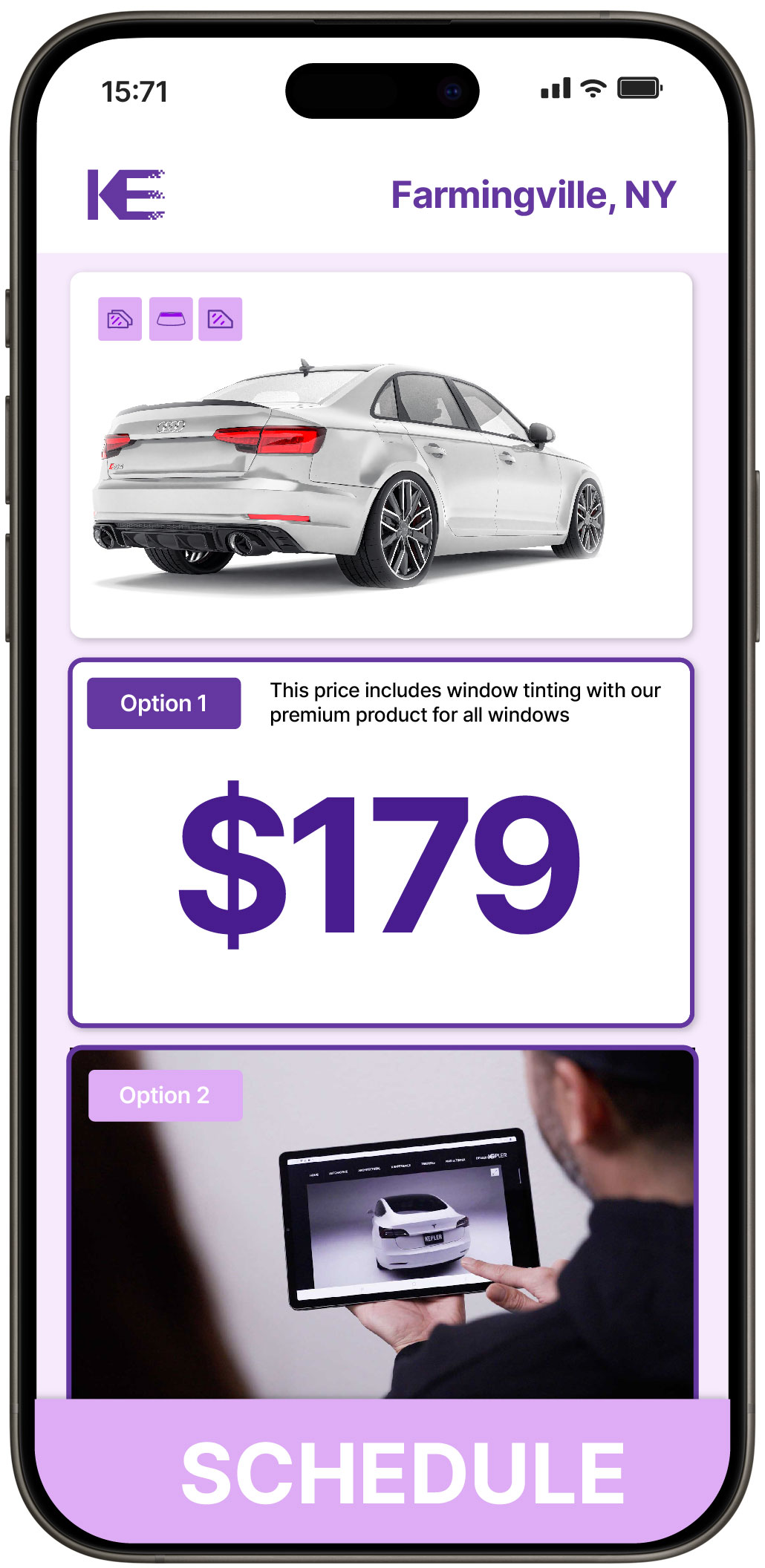 View Competitive Car Window Tinting Prices in Farmingville, New York