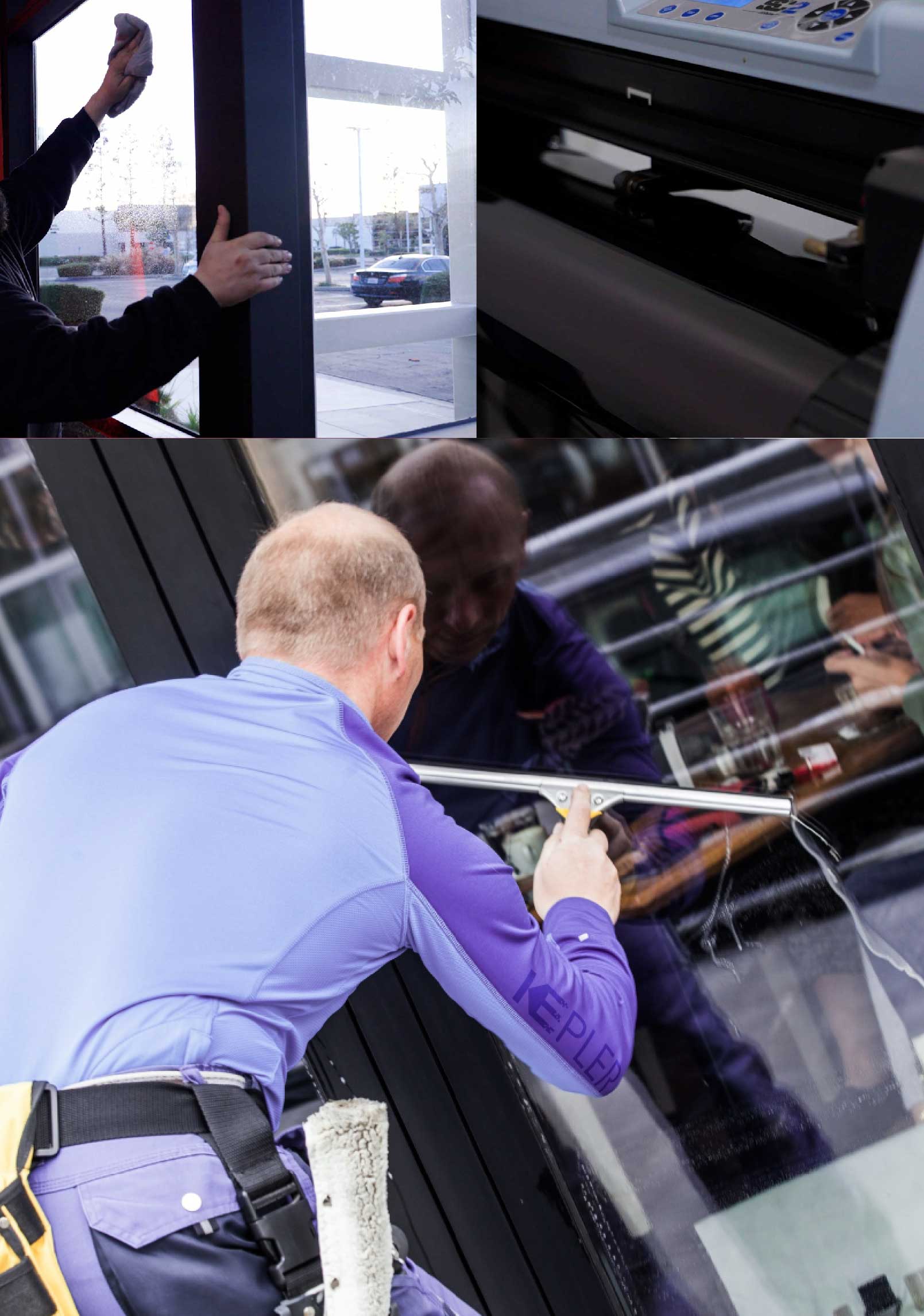 Kepler Expert Applying Anti-Graffiti Window Film to a Margate Shop Front