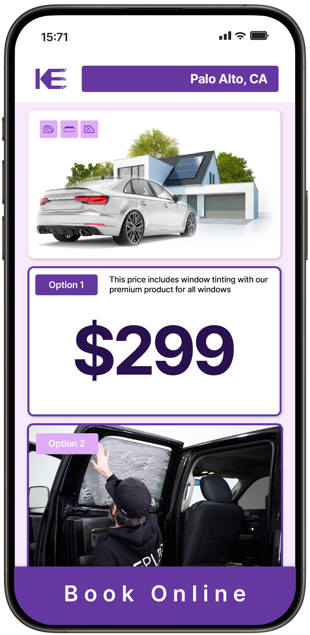 View Competitive Window Tinting Prices in Palo Alto, California