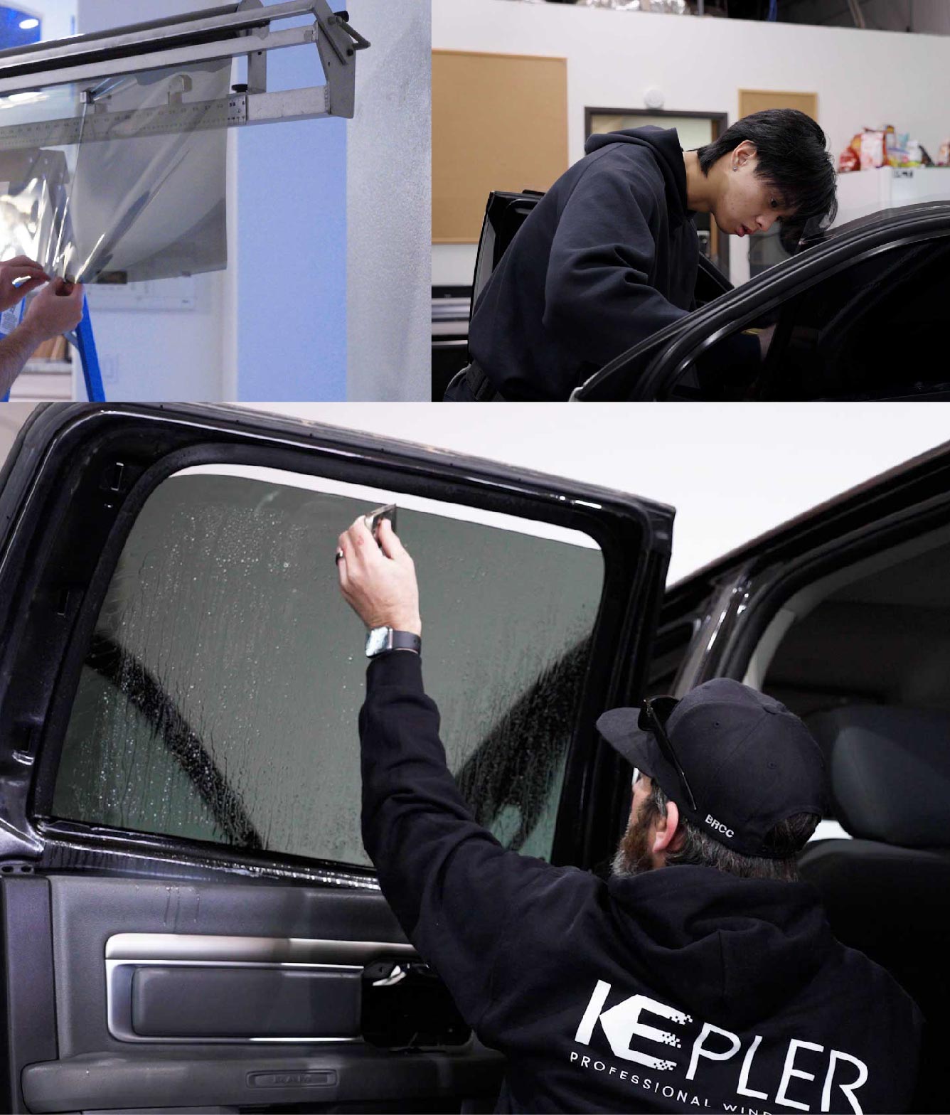 Kepler Window Tinting Specialists at Work in Allison Park, Pennsylvania