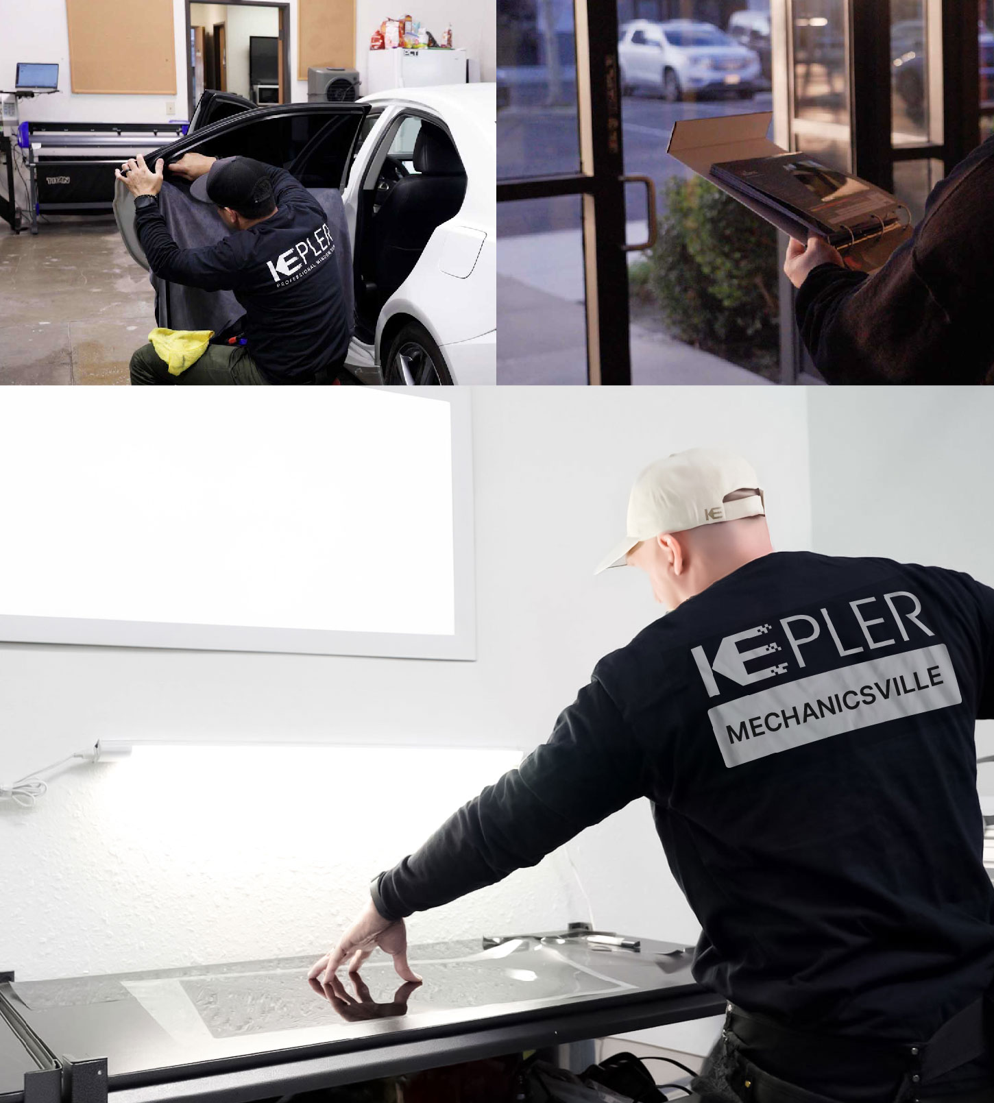 Window Tinting Specialist Cutting Film in Mechanicsville, Virginia