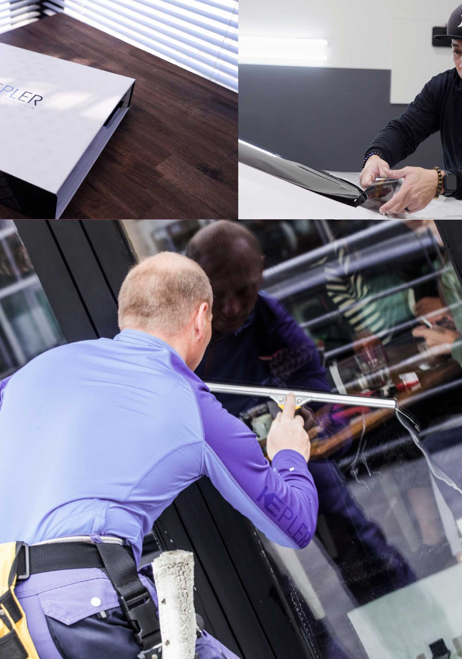 Kepler Expert Applying Anti-Graffiti Window Film to a Toms River Shop Front