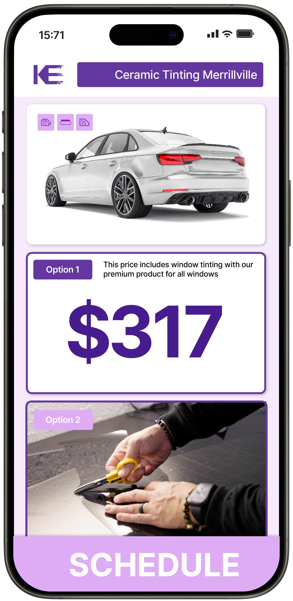 View Competitive Ceramic Window Tinting Prices in Merrillville, Indiana