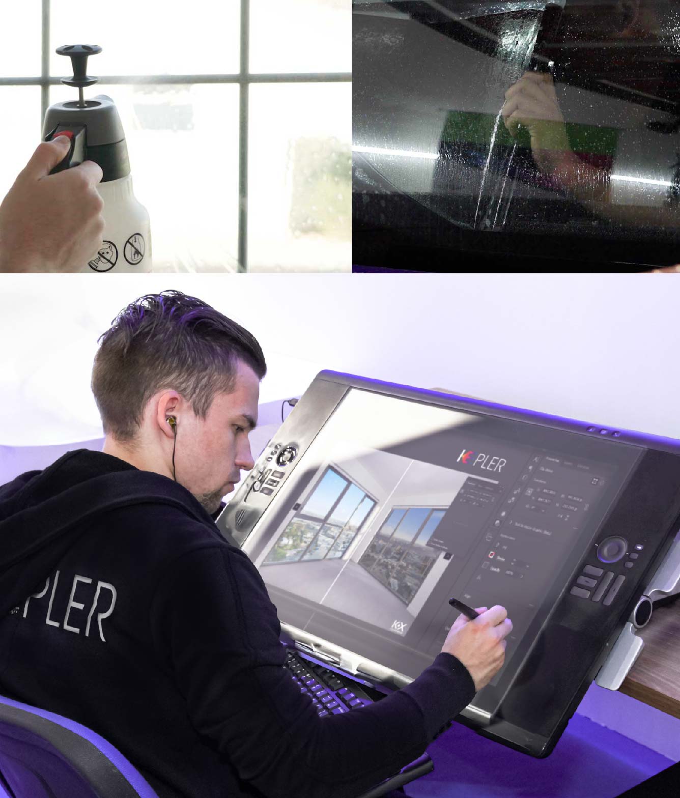 Kepler Specialist Performing Commercial Window Tinting in Van Buren Van Buren