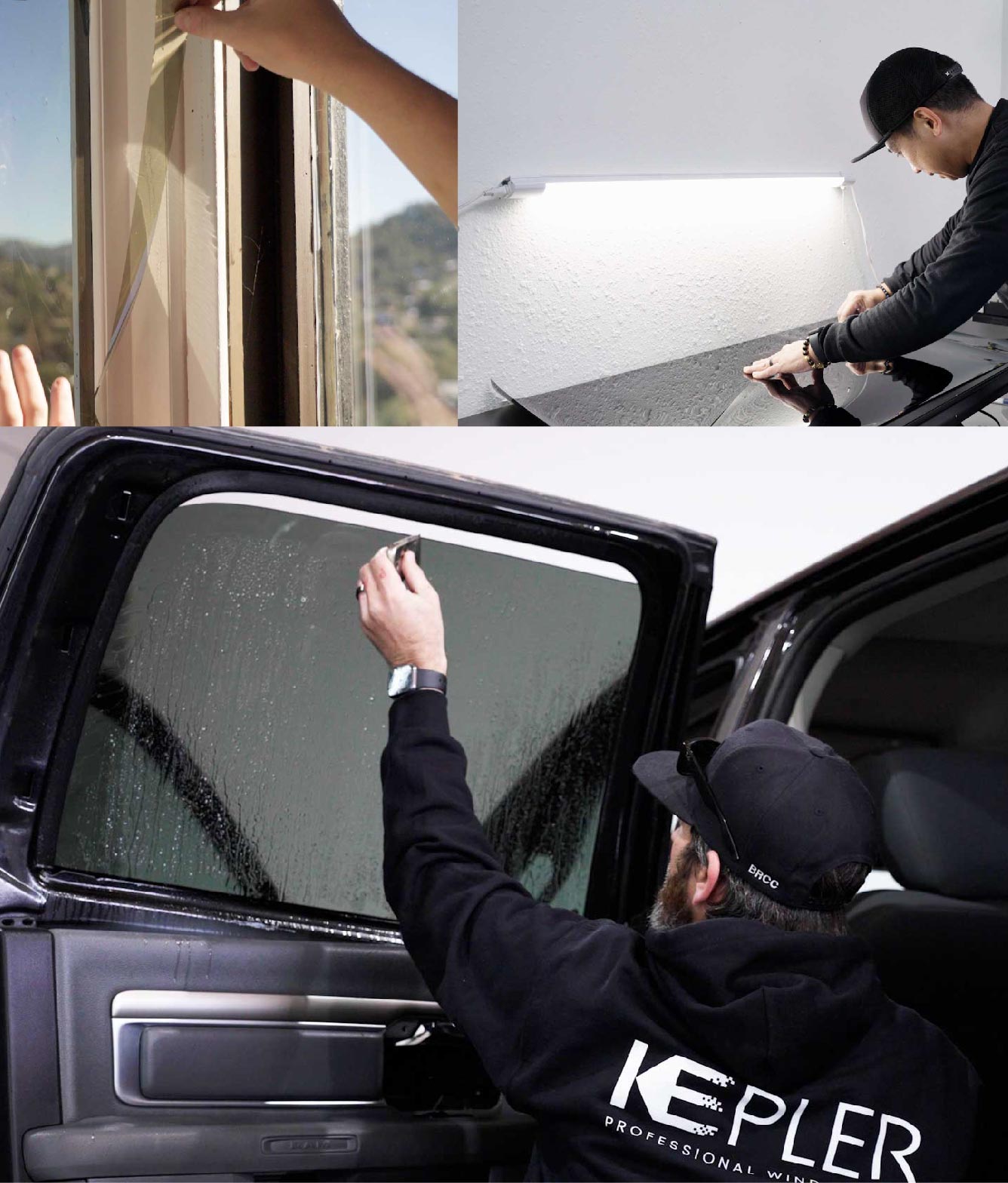 Kepler Window Tinting Specialists at Work in East Hartford, Connecticut