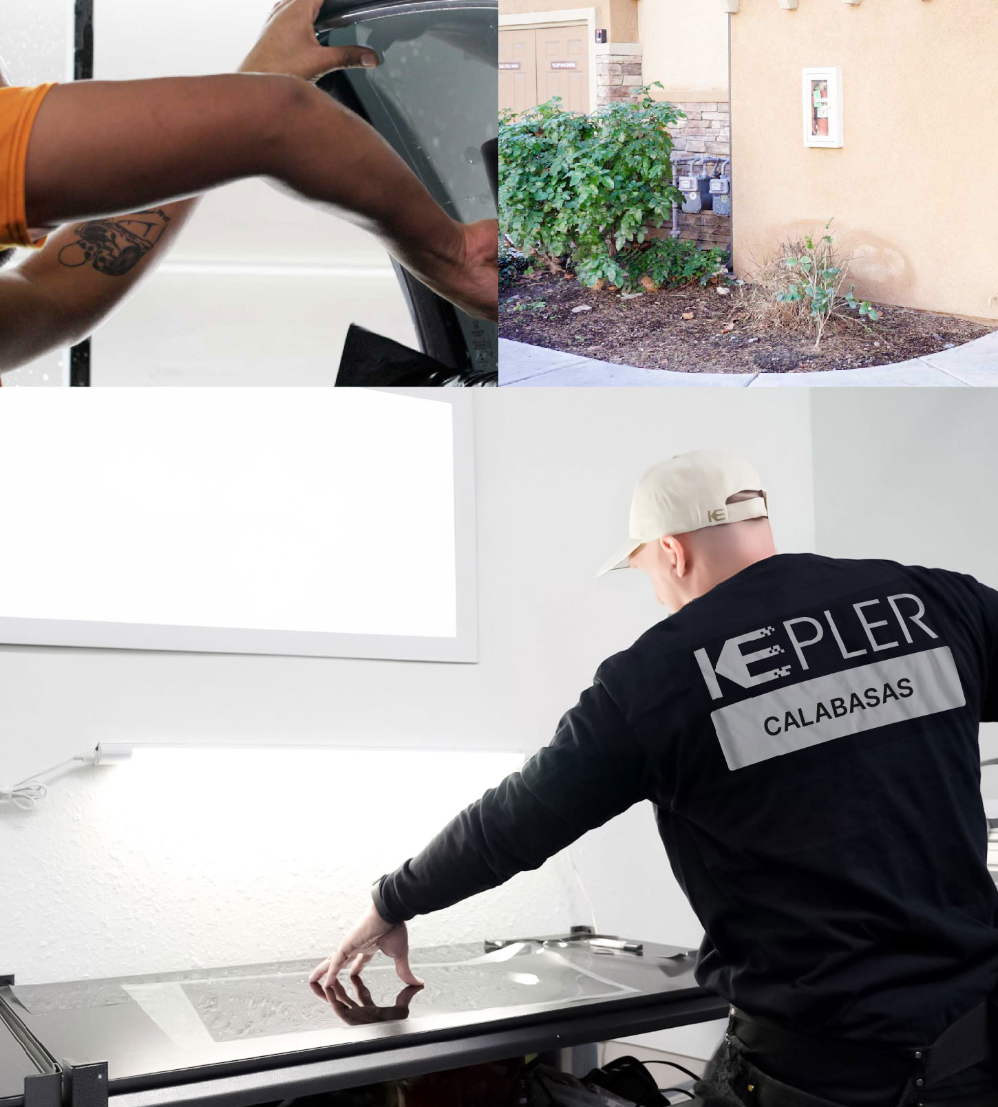 Window Tinting Specialist Cutting Film in Calabasas, California