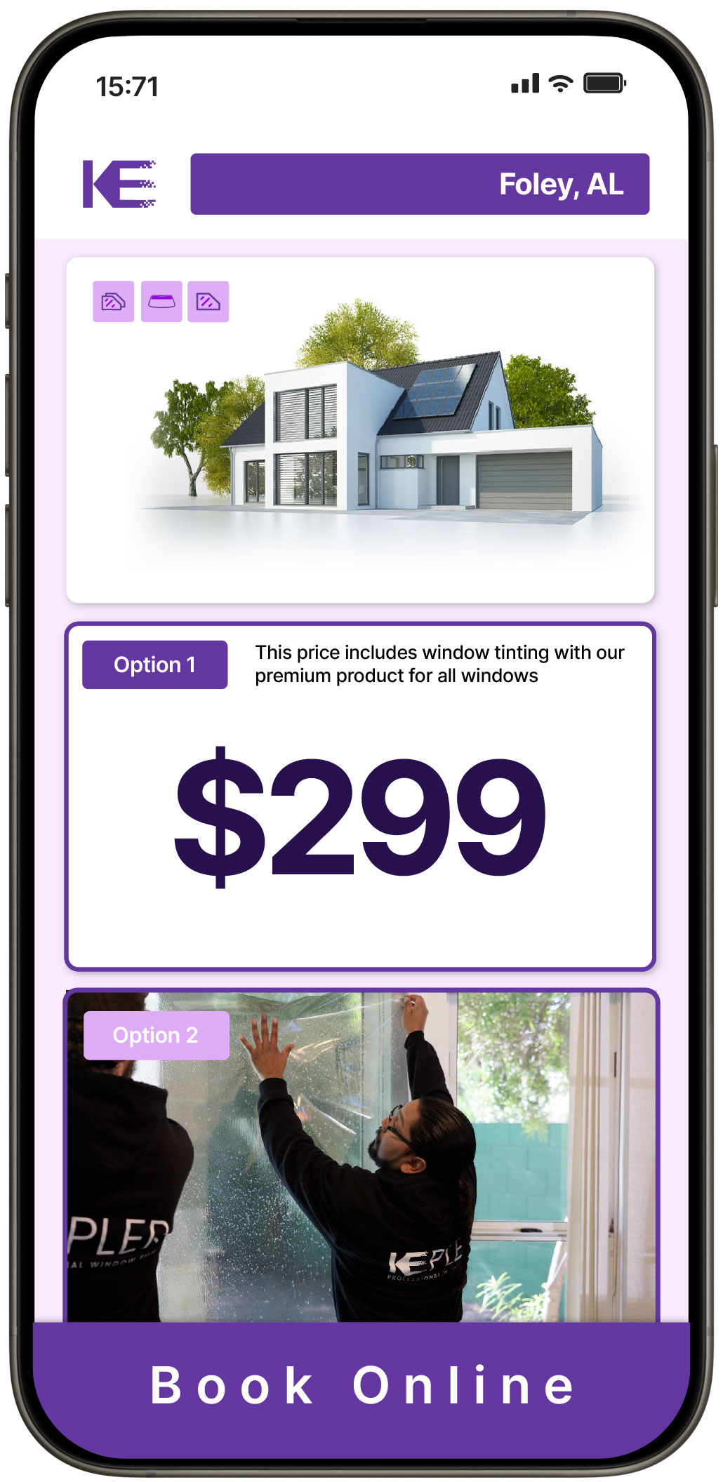 View Competitive Home Window Tinting Rates in Foley, Alabama