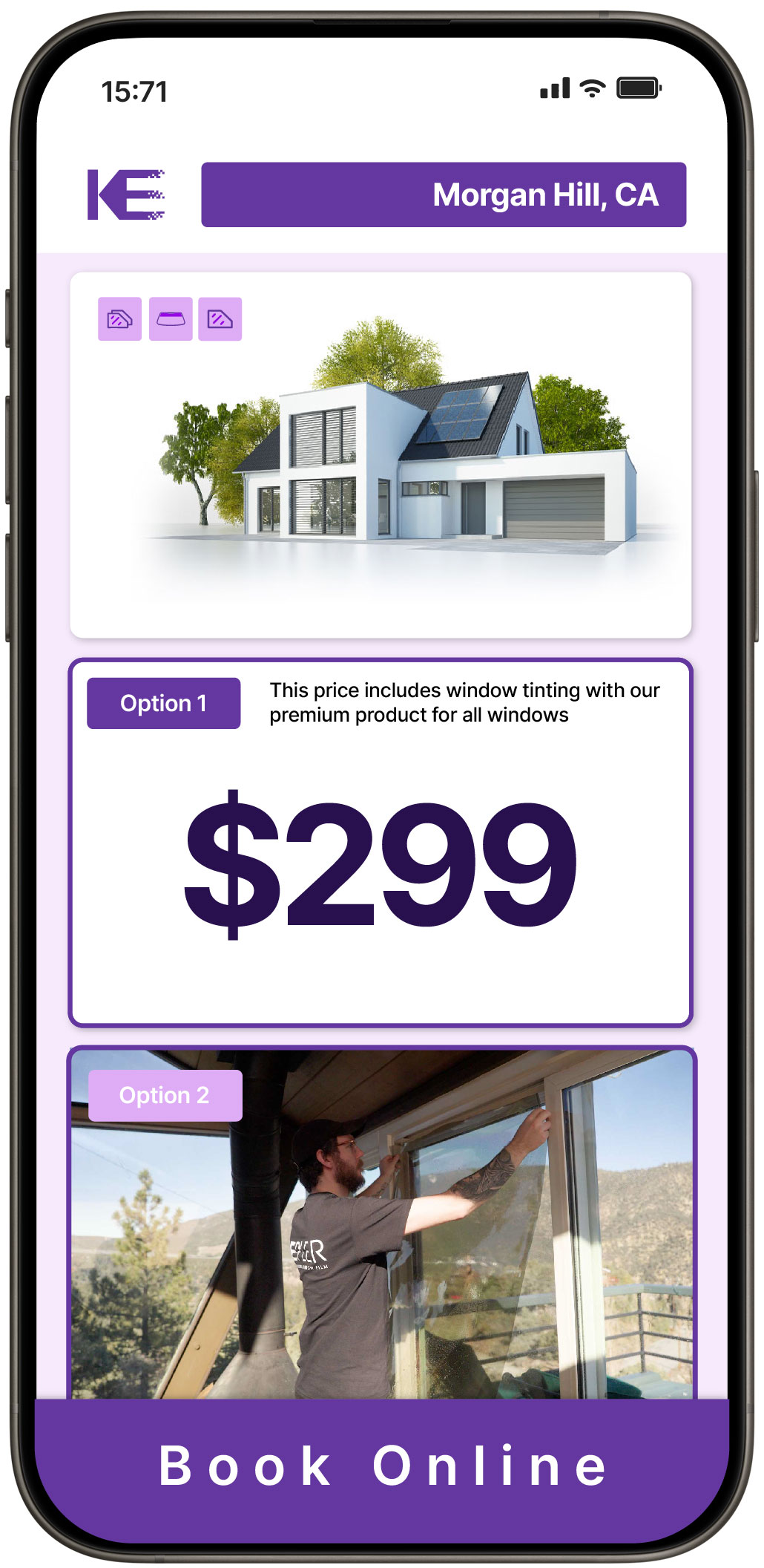 View Competitive Home Window Tinting Rates in Morgan Hill, California