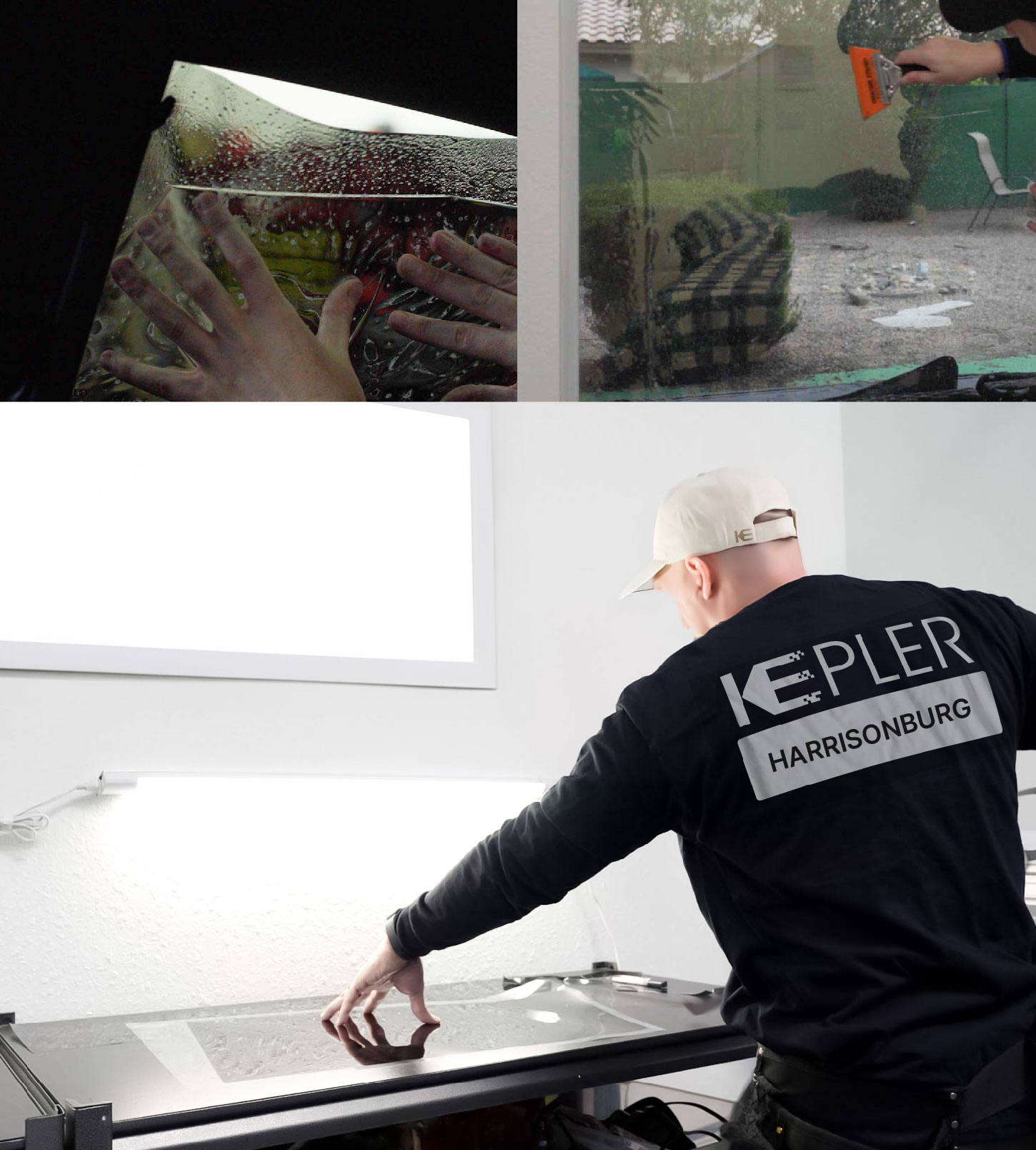 Window Tinting Specialist Cutting Film in Harrisonburg, Virginia