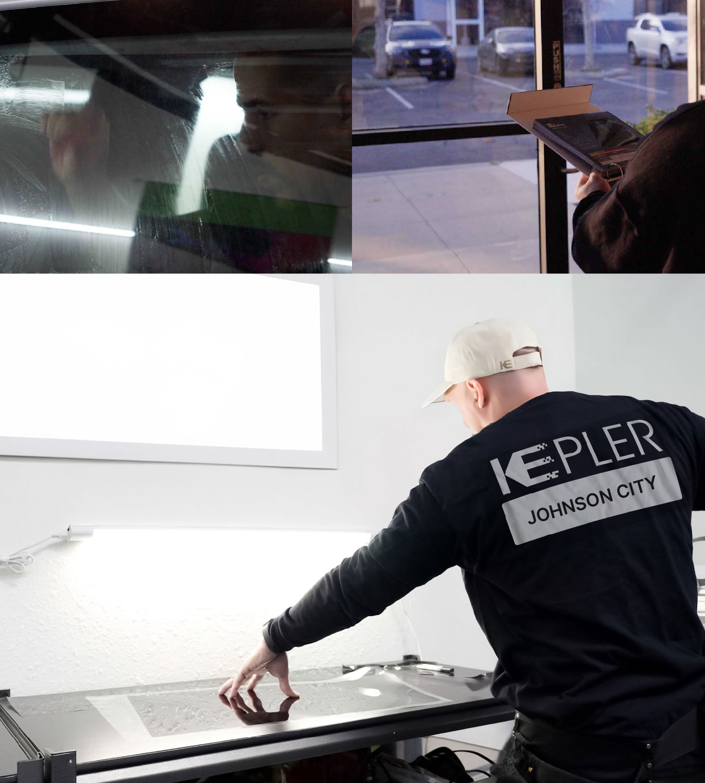 Window Tinting Specialist Cutting Film in Johnson City, New York