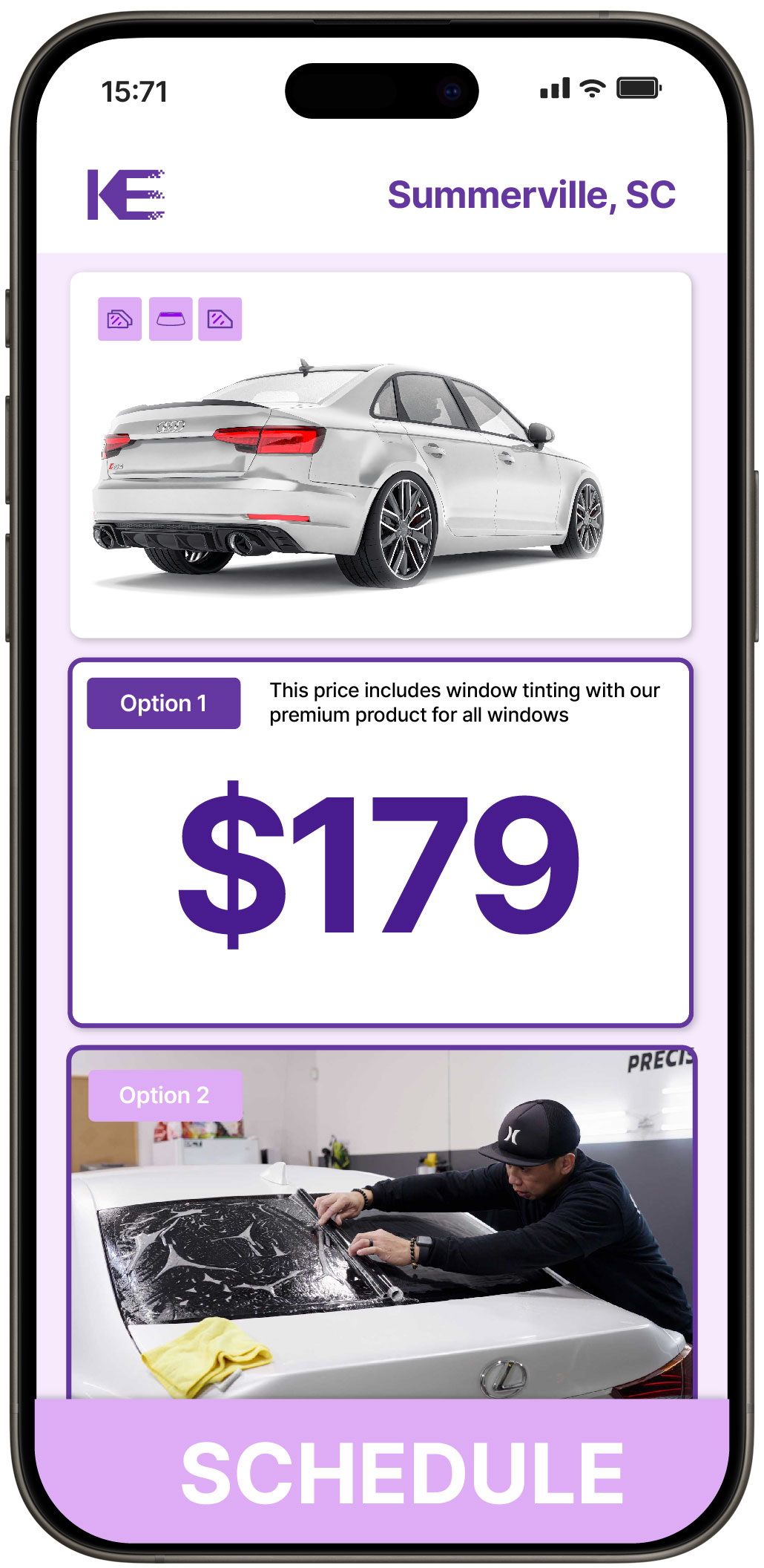 View Affordable Car Window Tinting Prices in Summerville, South Carolina