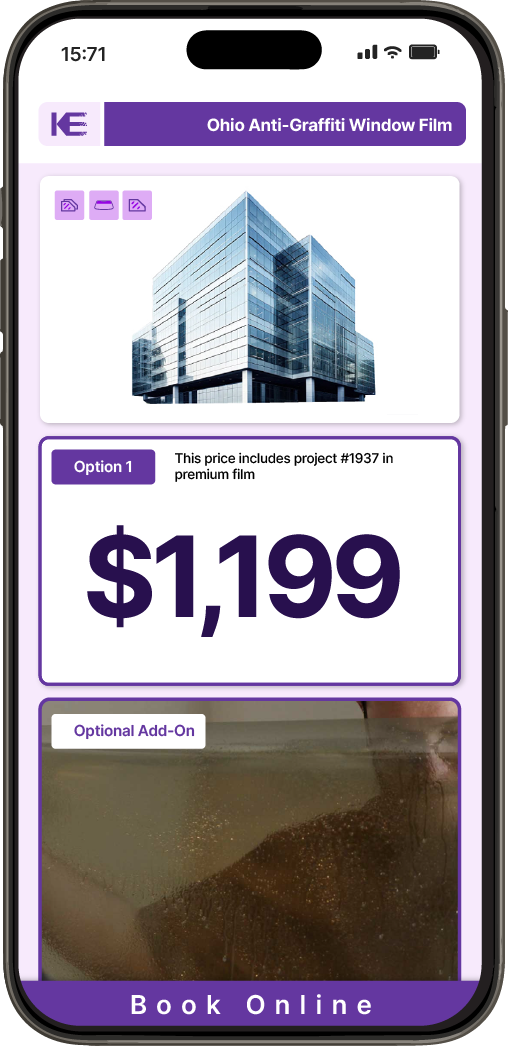 Get Anti-Graffiti Window Film Pricing on Your Phone in Ohio