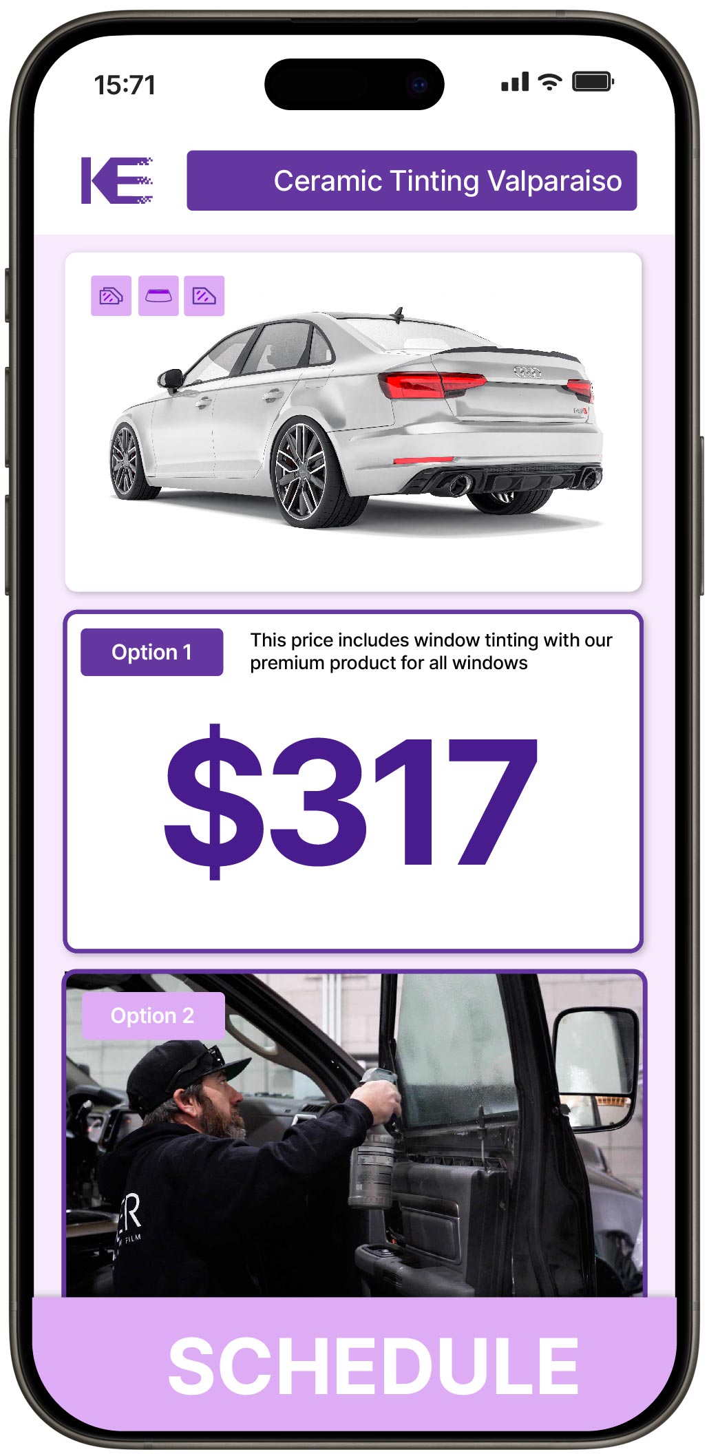 View Competitive Ceramic Window Tinting Rates in Valparaiso, Indiana