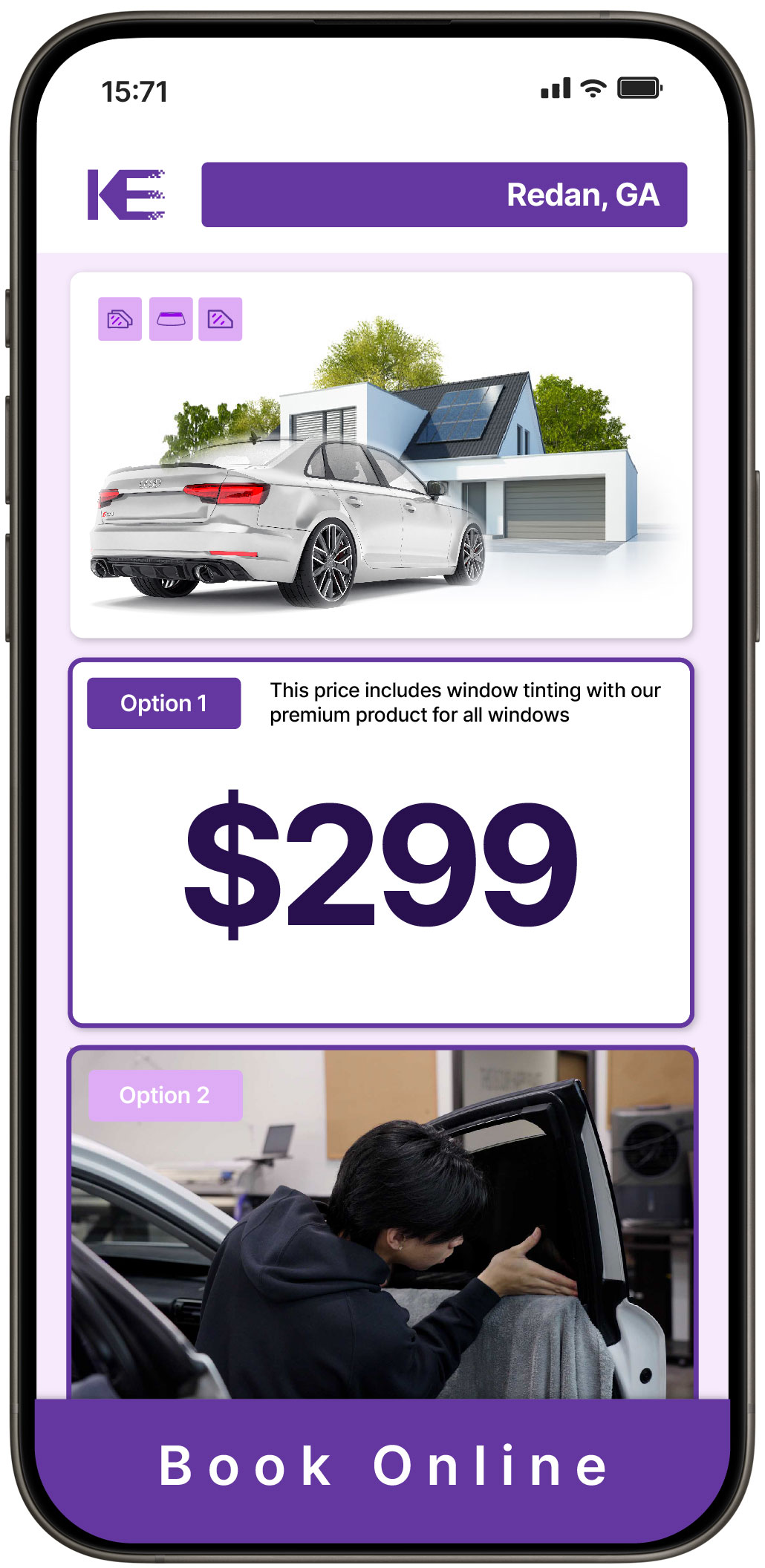 View Affordable Tesla Window Tinting Costs in Douglasville, Georgia