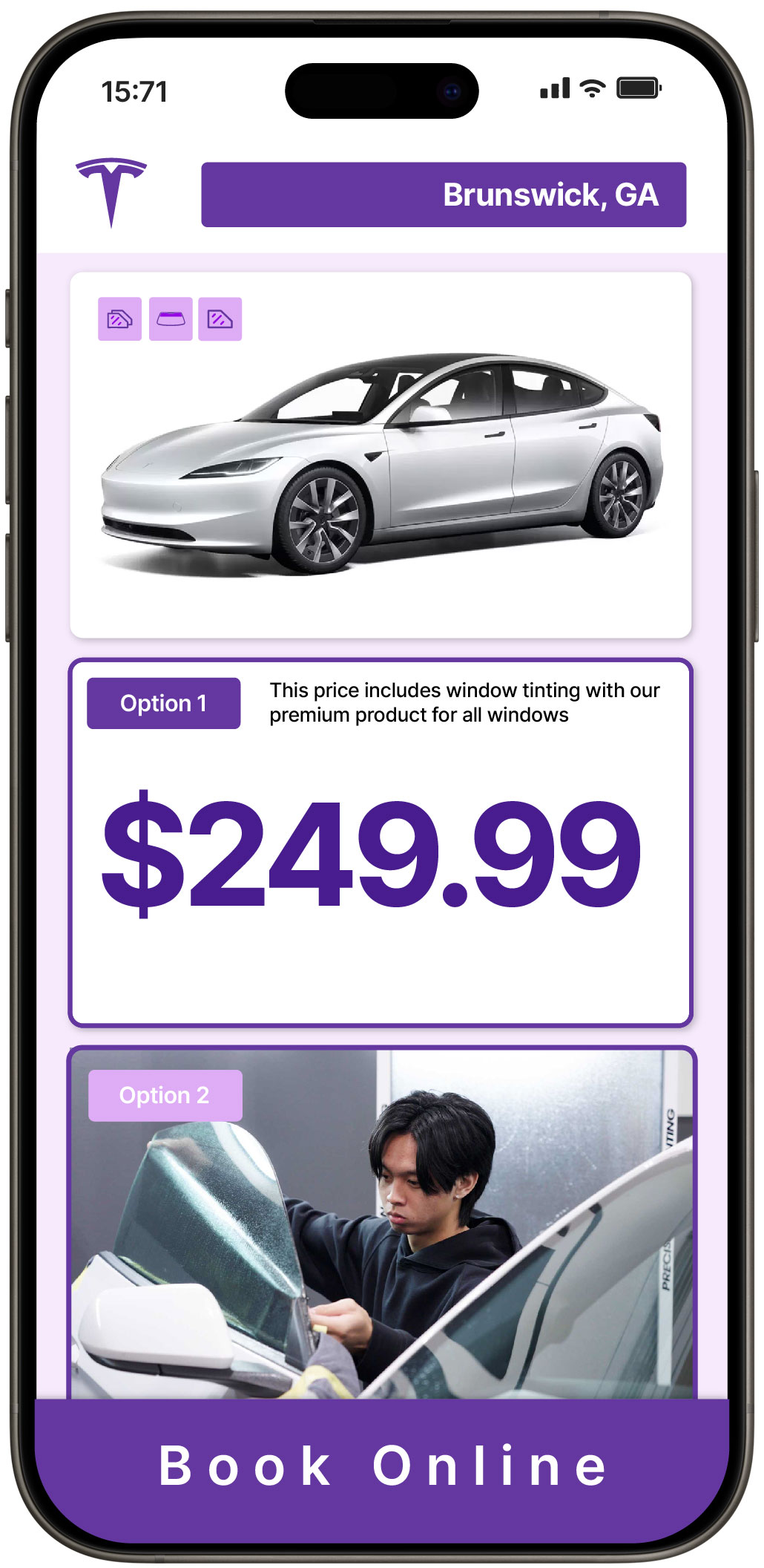 View Reasonable Tesla Window Tinting Prices in Brunswick, Georgia