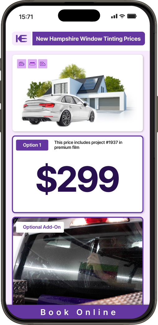 View Competitive Car Window Tinting Prices in New Hampshire