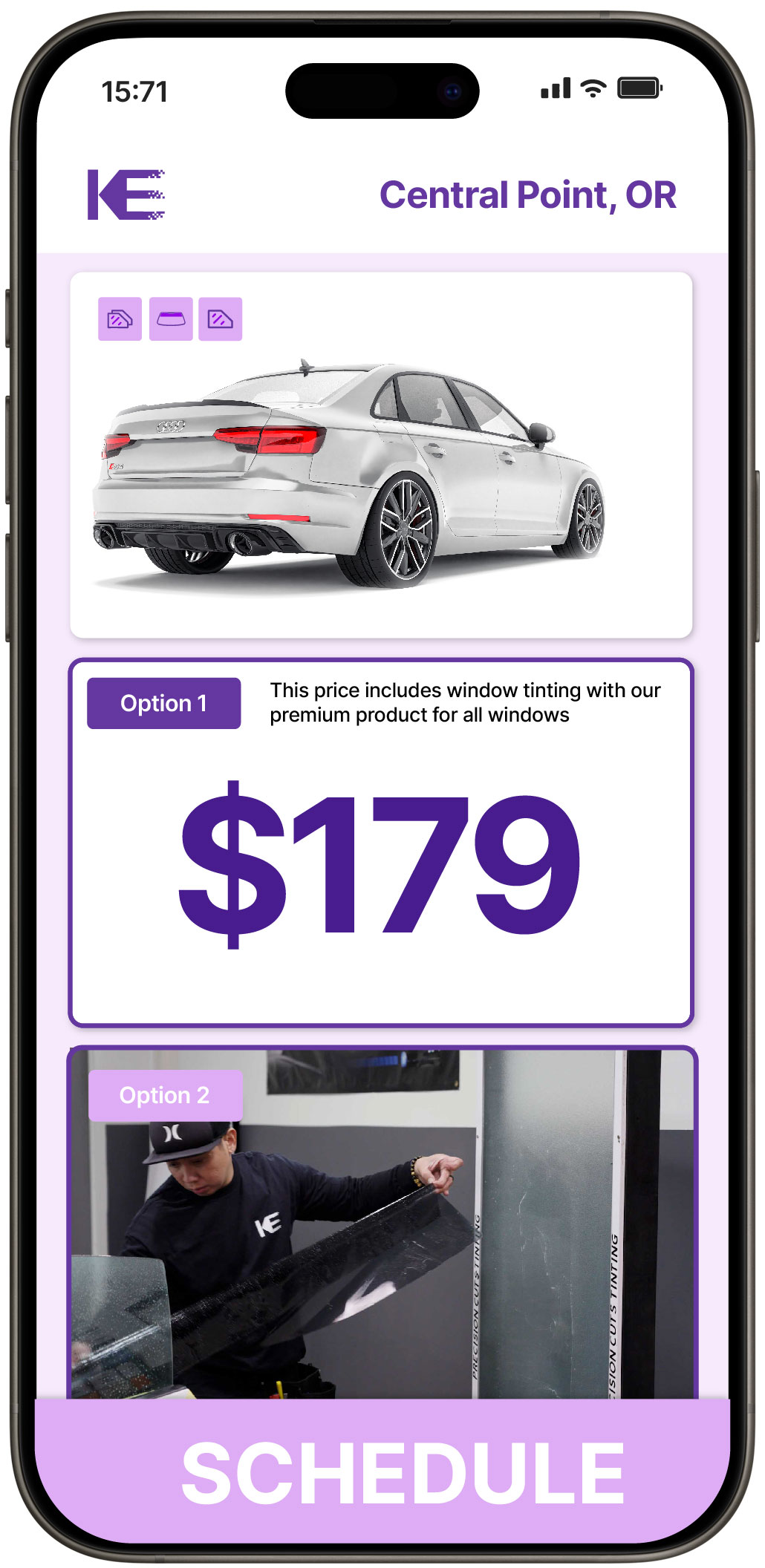 View Reasonable Car Window Tinting Costs in Central Point, Oregon