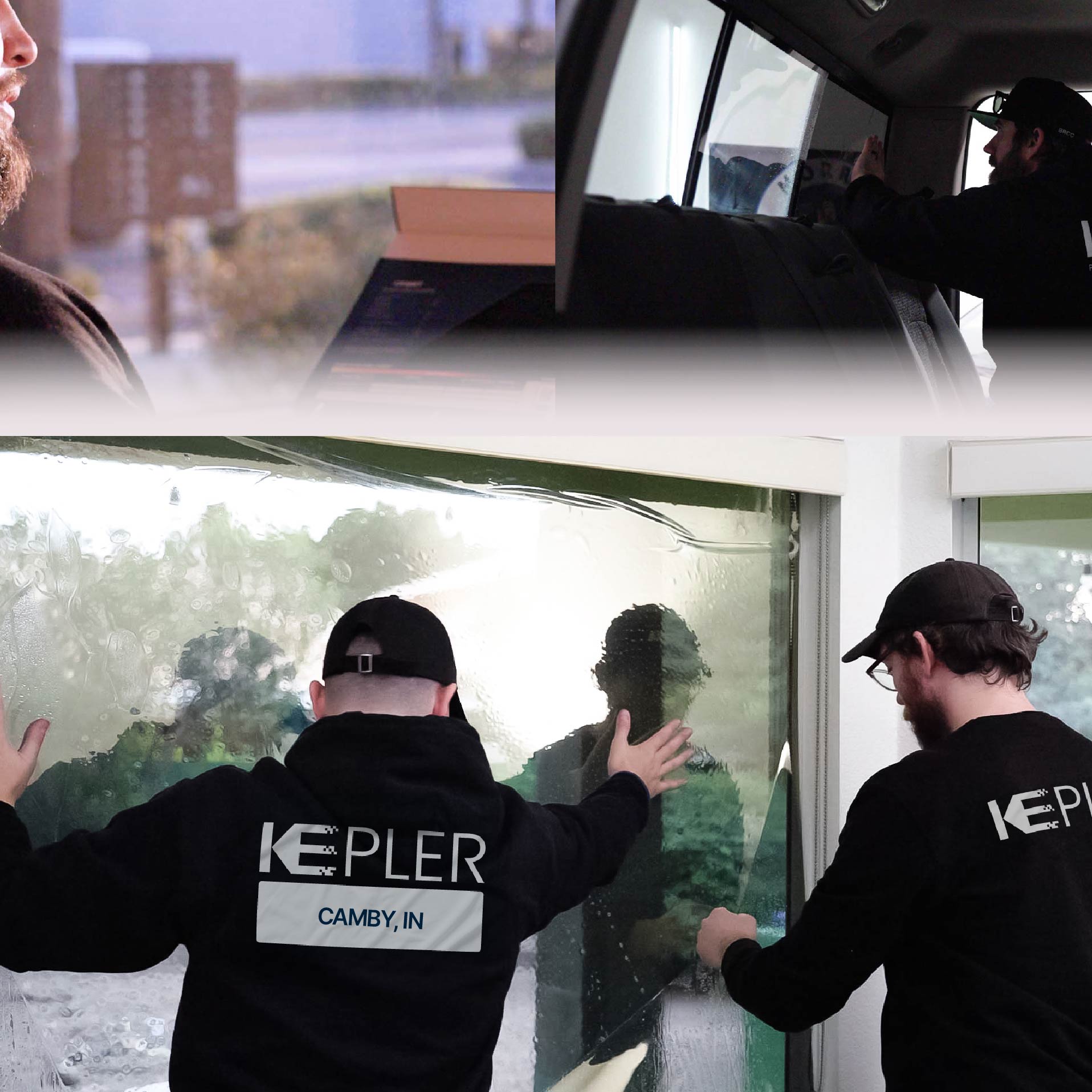 Kepler Specialist Performing Commercial Window Tinting in Camby Camby