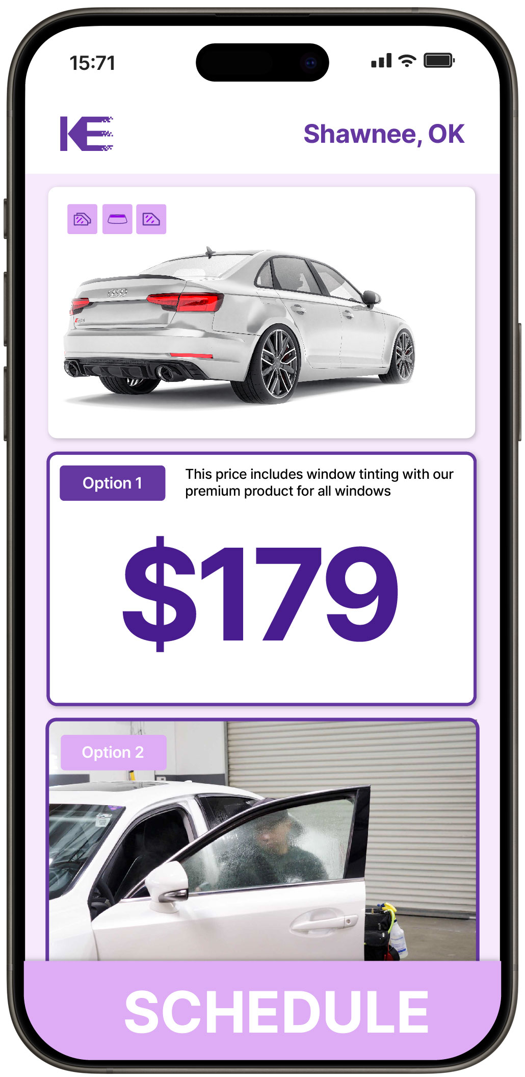 View Competitive Car Window Tinting Rates in Shawnee, Oklahoma