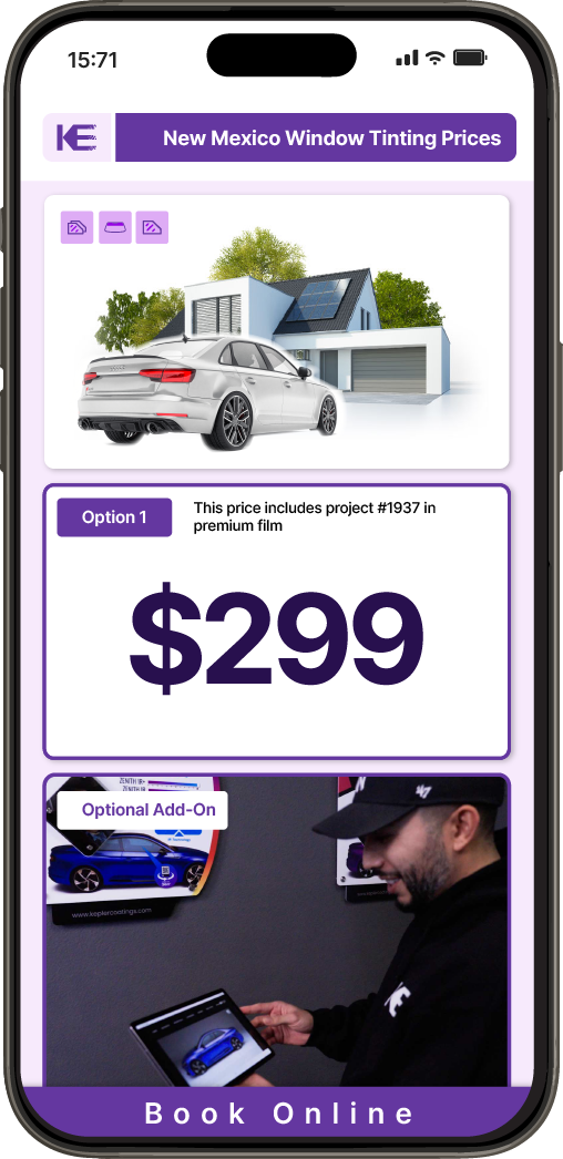 View Competitive Car Window Tinting Prices in New Mexico