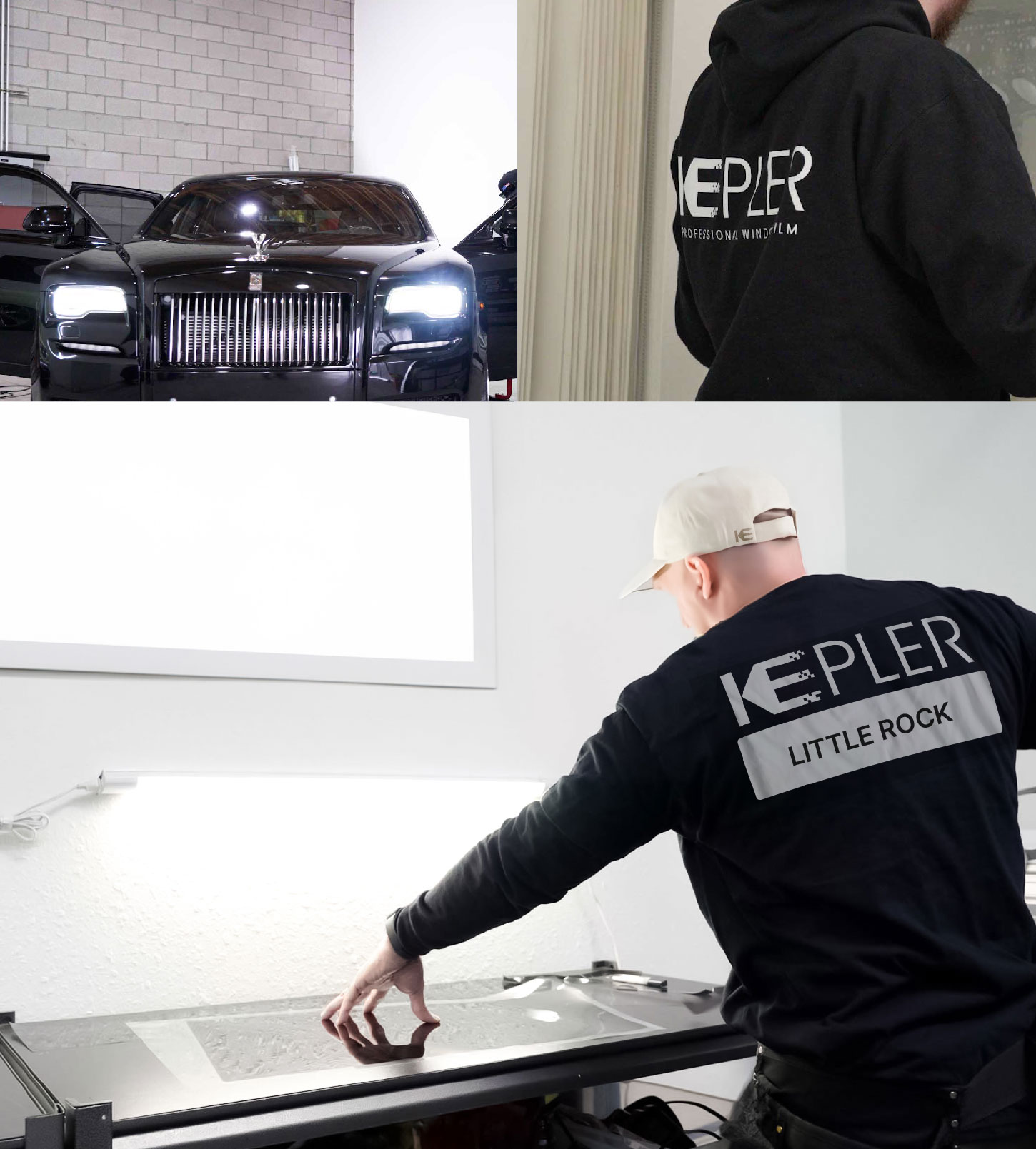 Window Tinting Specialist Cutting Film in Little Rock, Arkansas