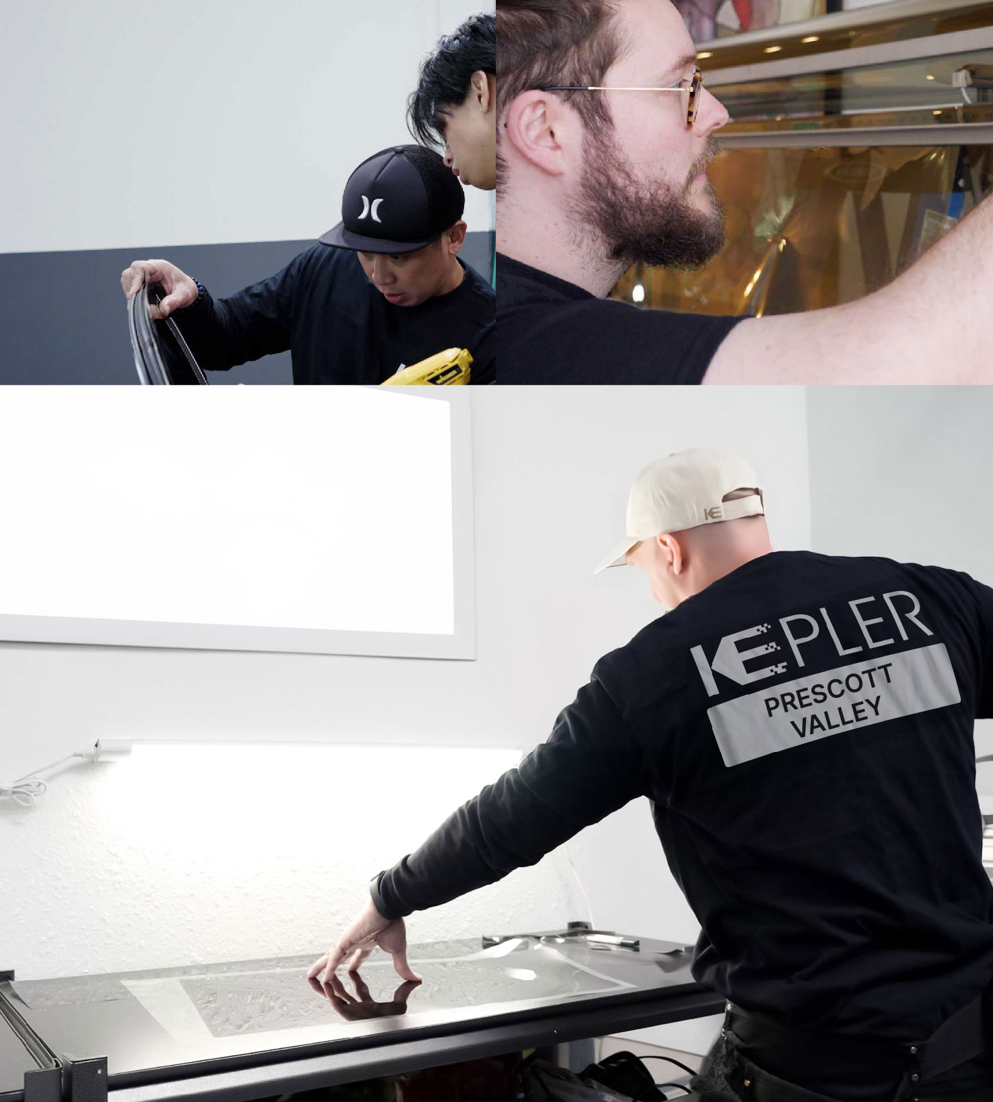 Window Tinting Specialist Cutting Film in Prescott Valley, Arizona