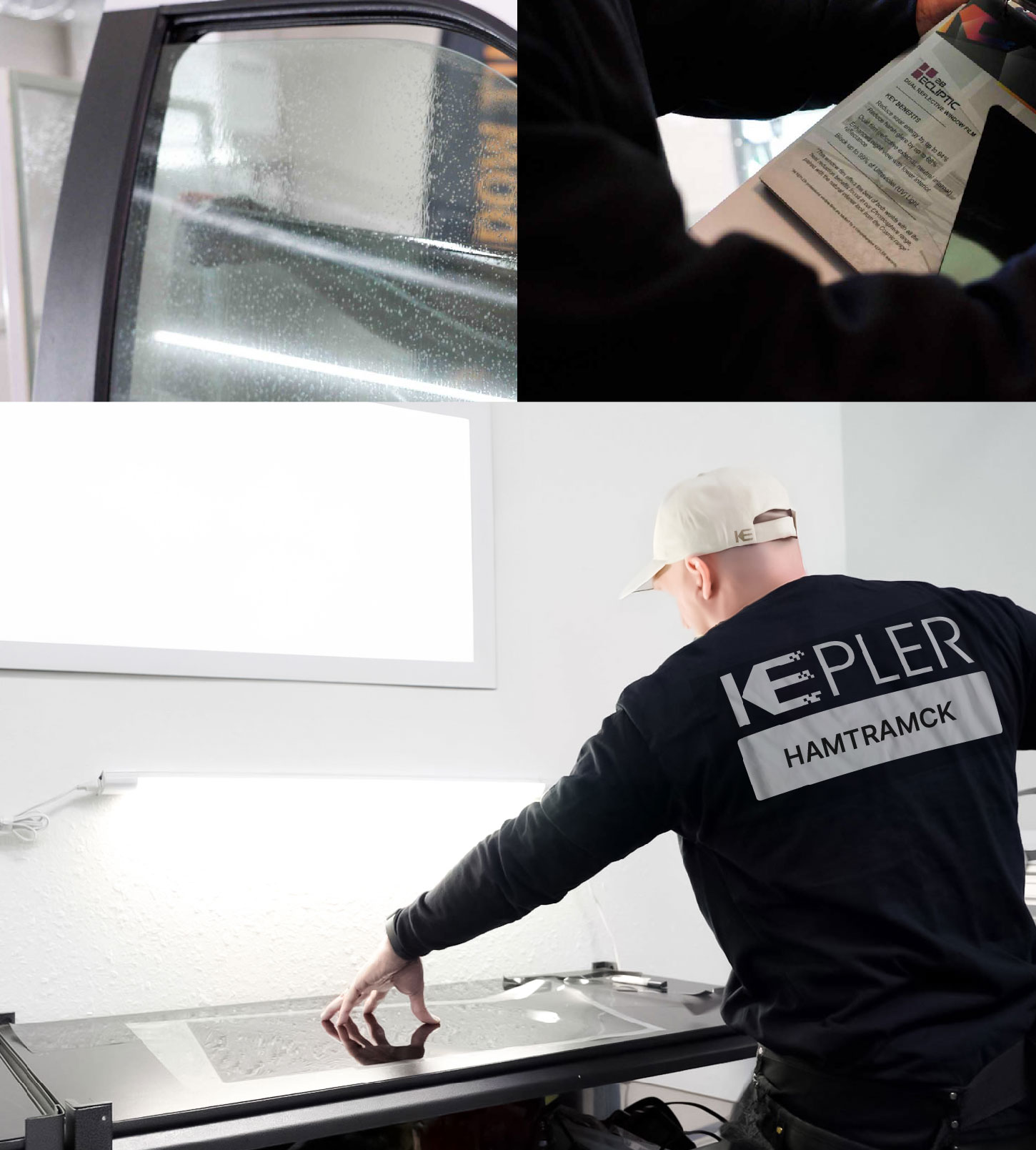 Window Tinting Specialist Cutting Film in Hamtramck, Michigan