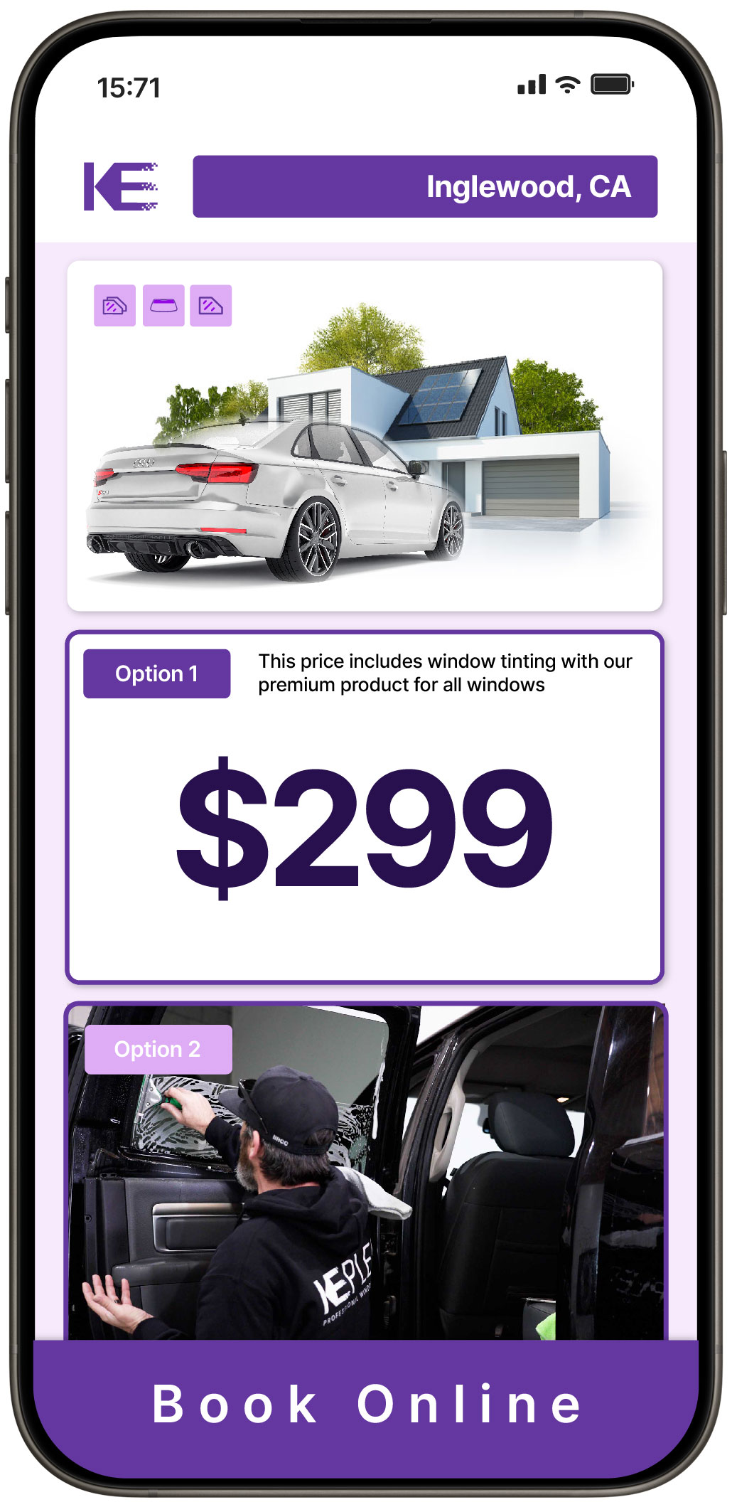 View Competitive Tesla Window Tinting Costs in Canoga Park, California