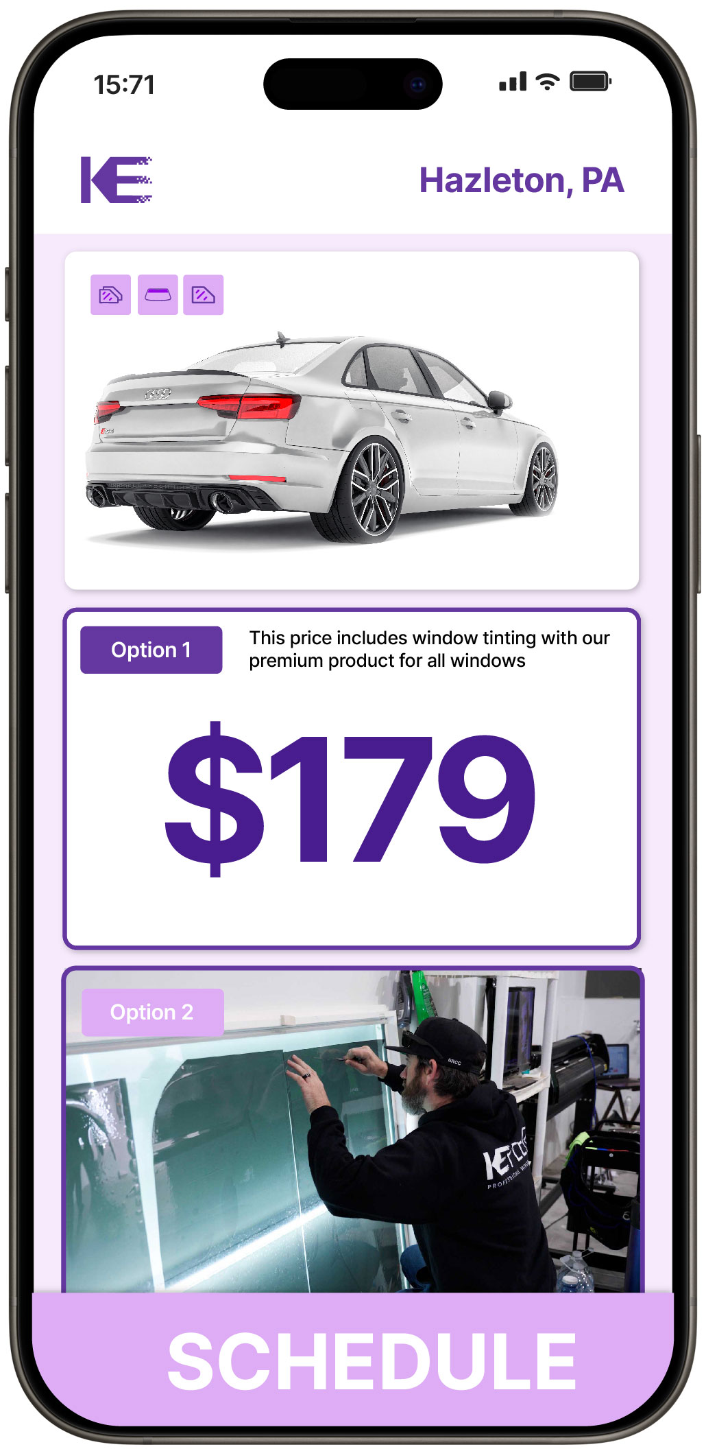 View Affordable Car Window Tinting Prices in Hazleton, Pennsylvania