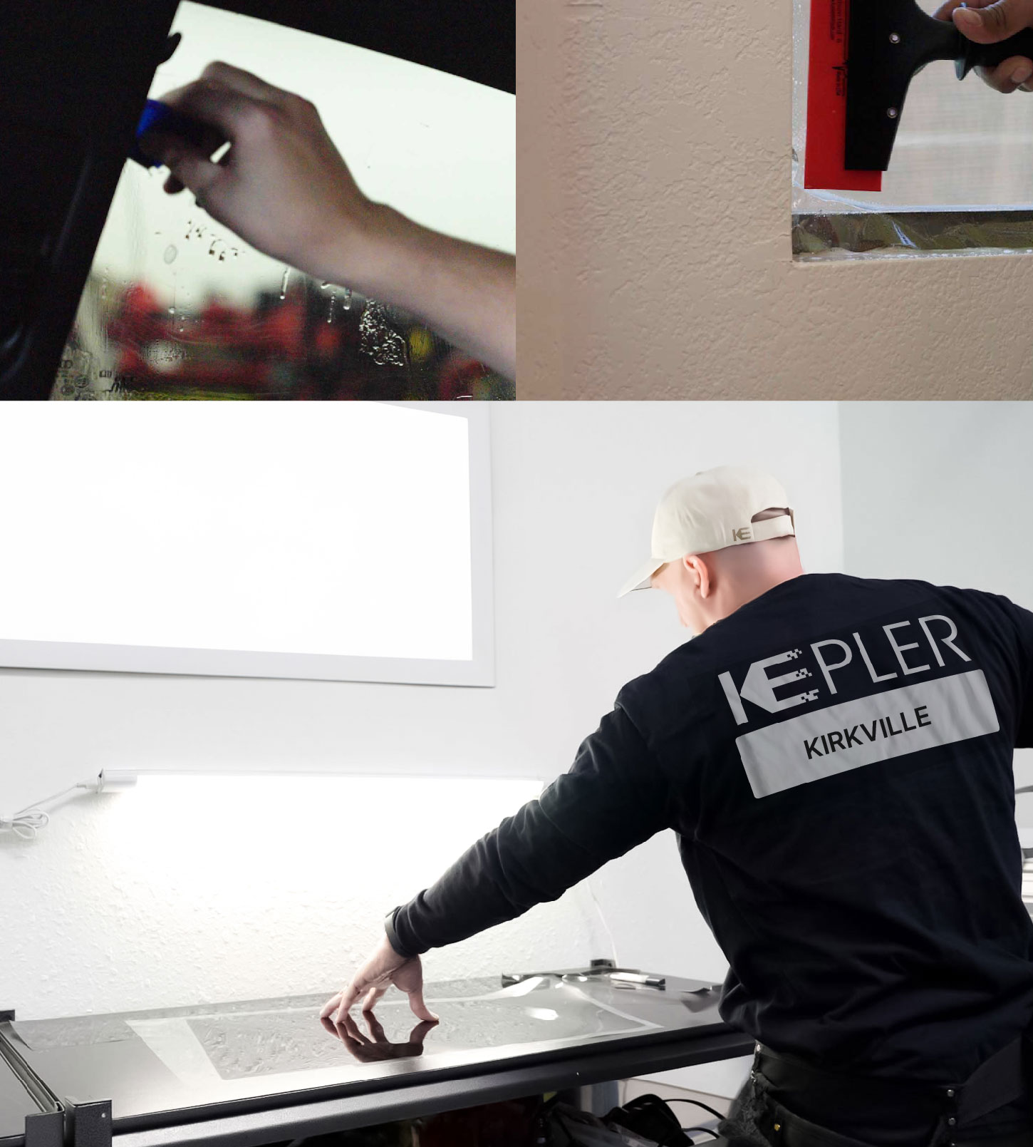 Window Tinting Specialist Cutting Film in Kirkville, New York