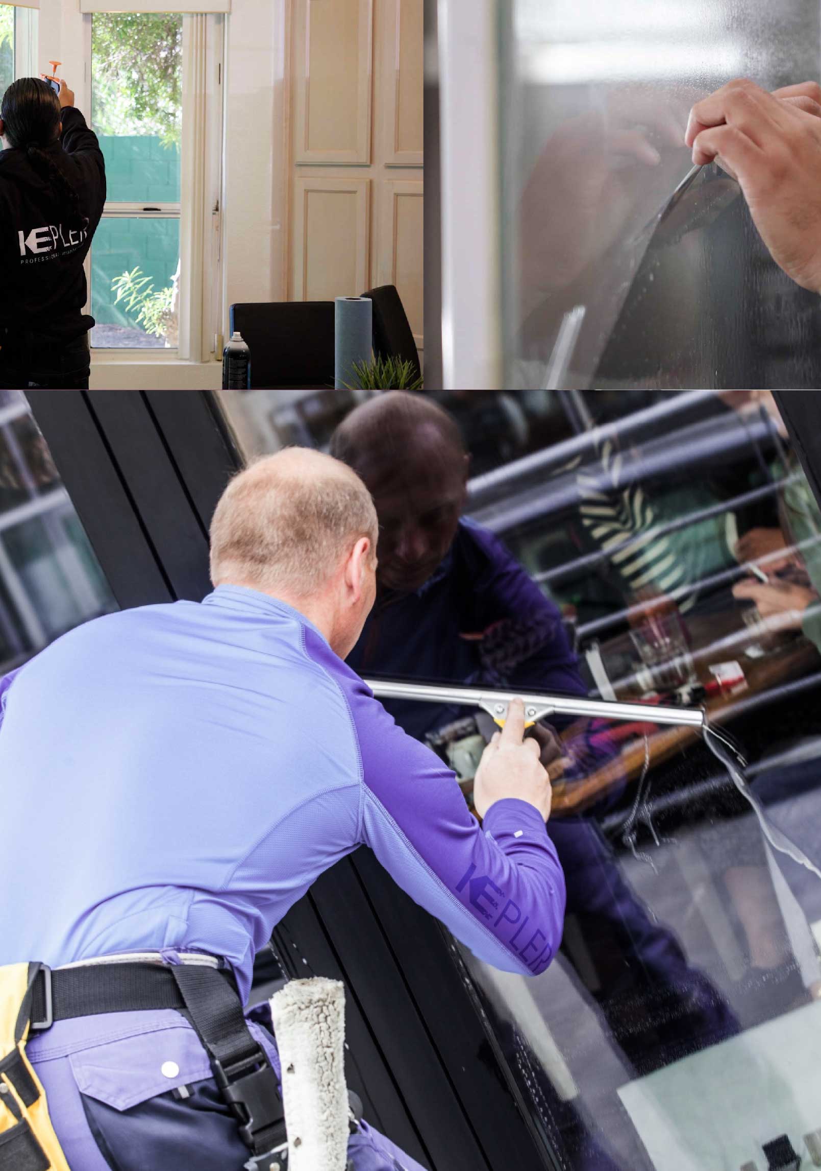 Kepler Expert Applying Anti-Graffiti Window Film to a Mount Pleasant Shop Front