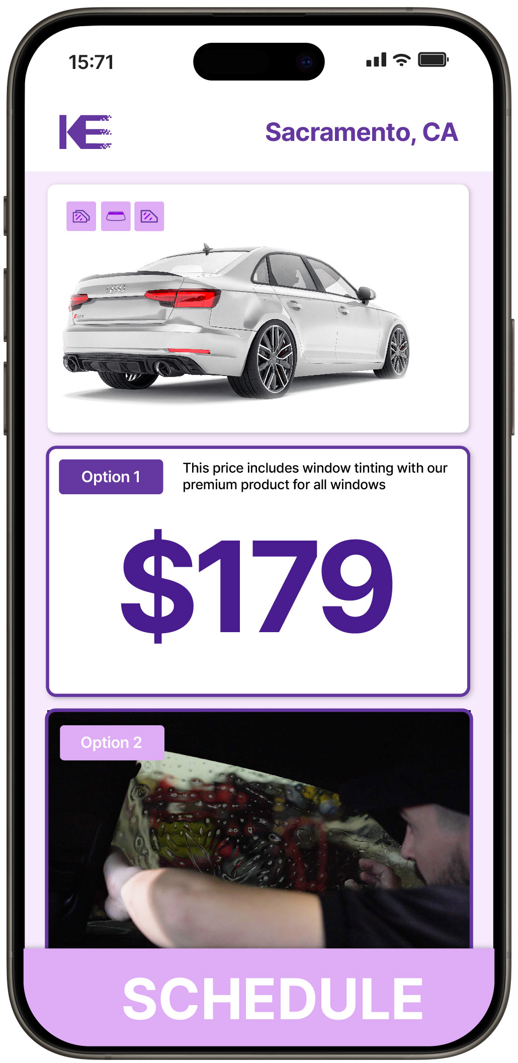 View Competitive Car Window Tinting Prices in Sacramento, California