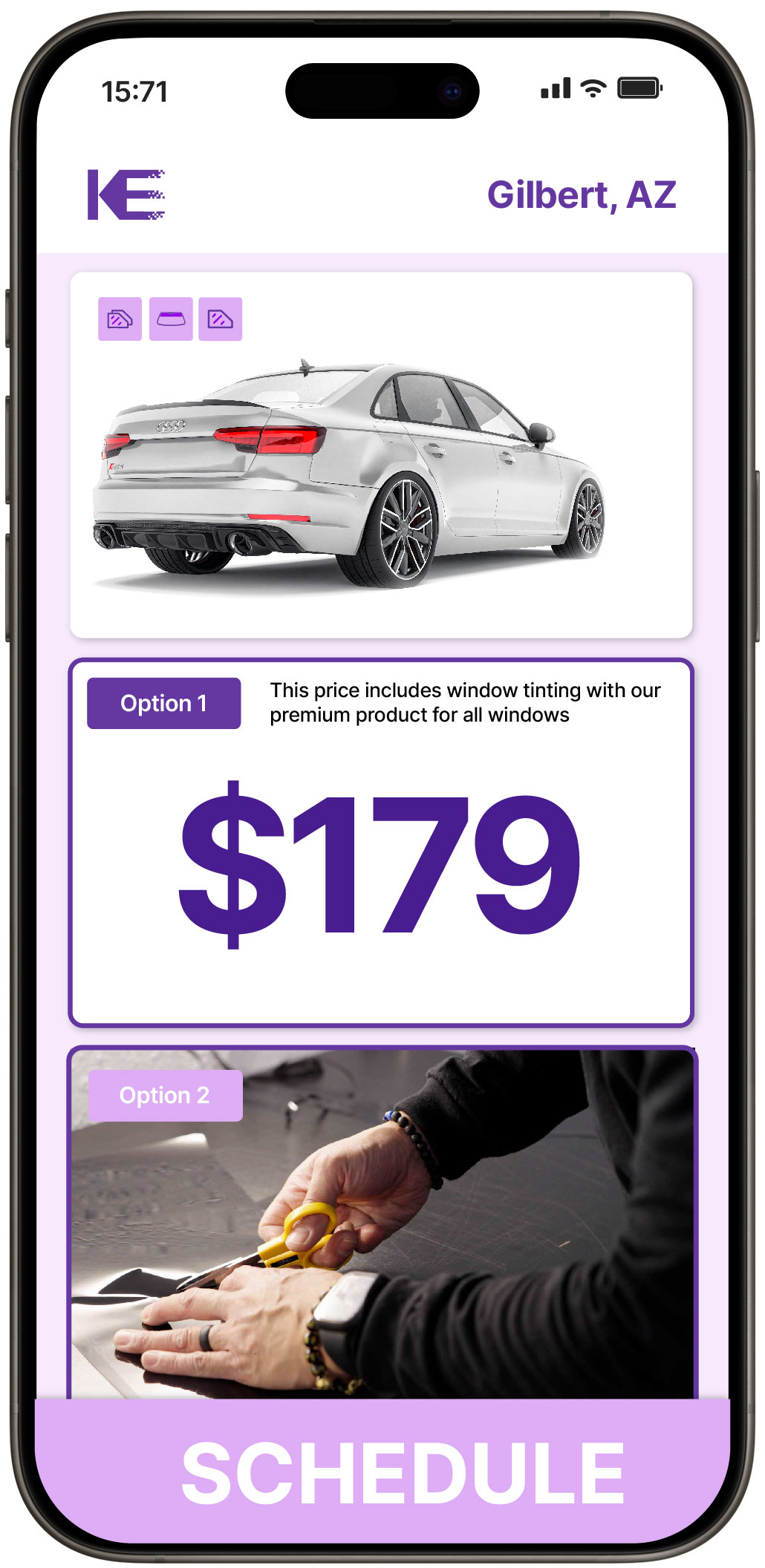 View Competitive Car Window Tinting Prices in Gilbert, Arizona