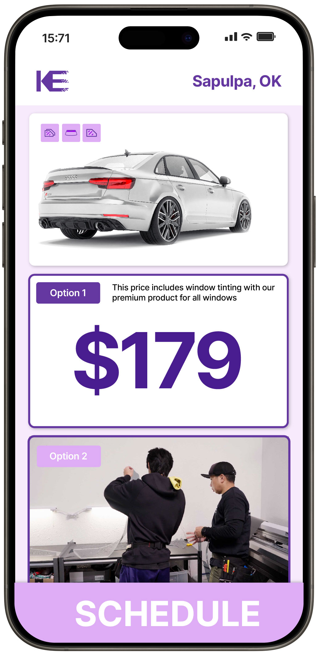 View Competitive Car Window Tinting Rates in Sapulpa, Oklahoma