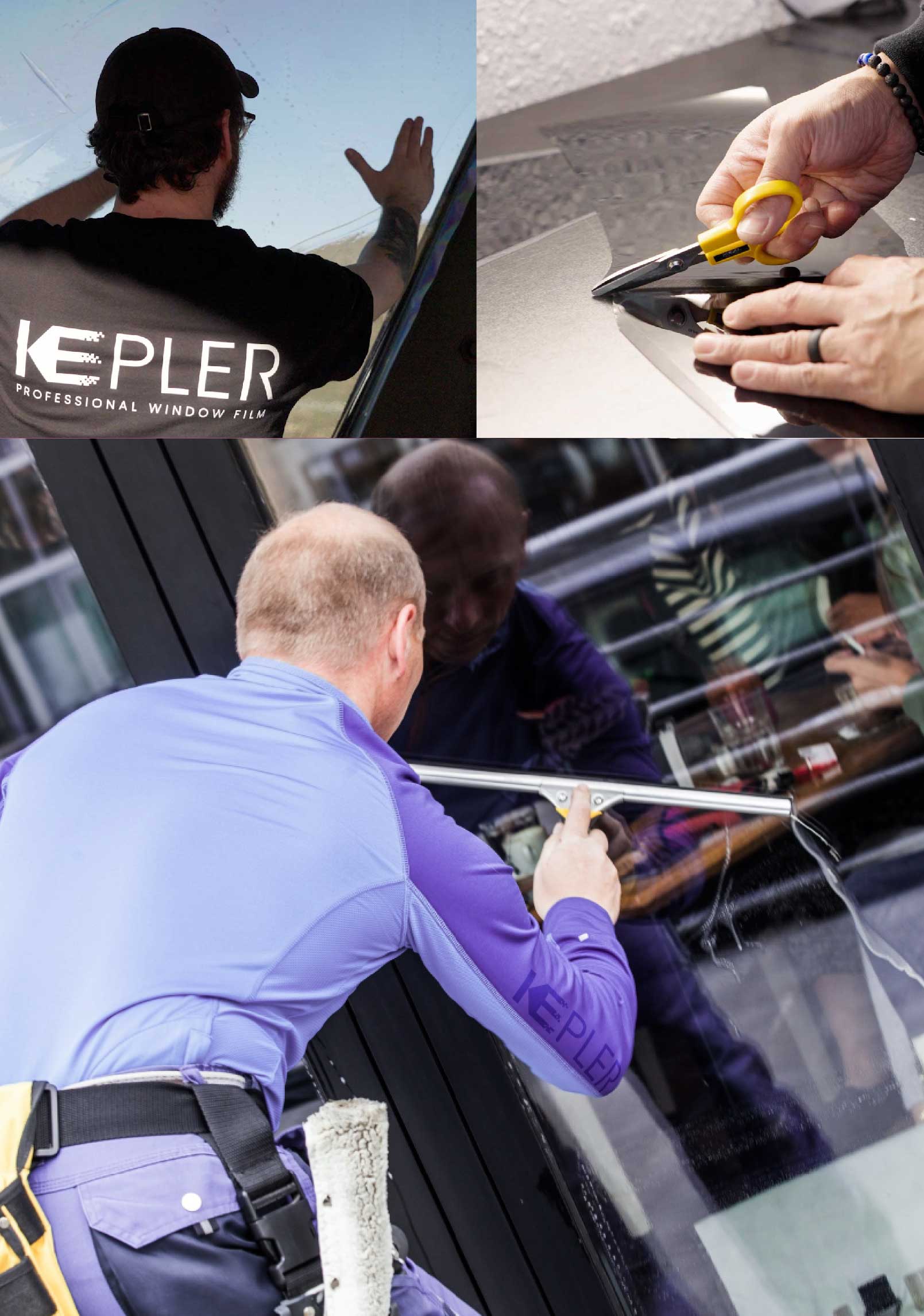 Kepler Professional Applying Anti-Graffiti Window Film to a Merrillville Shop Front