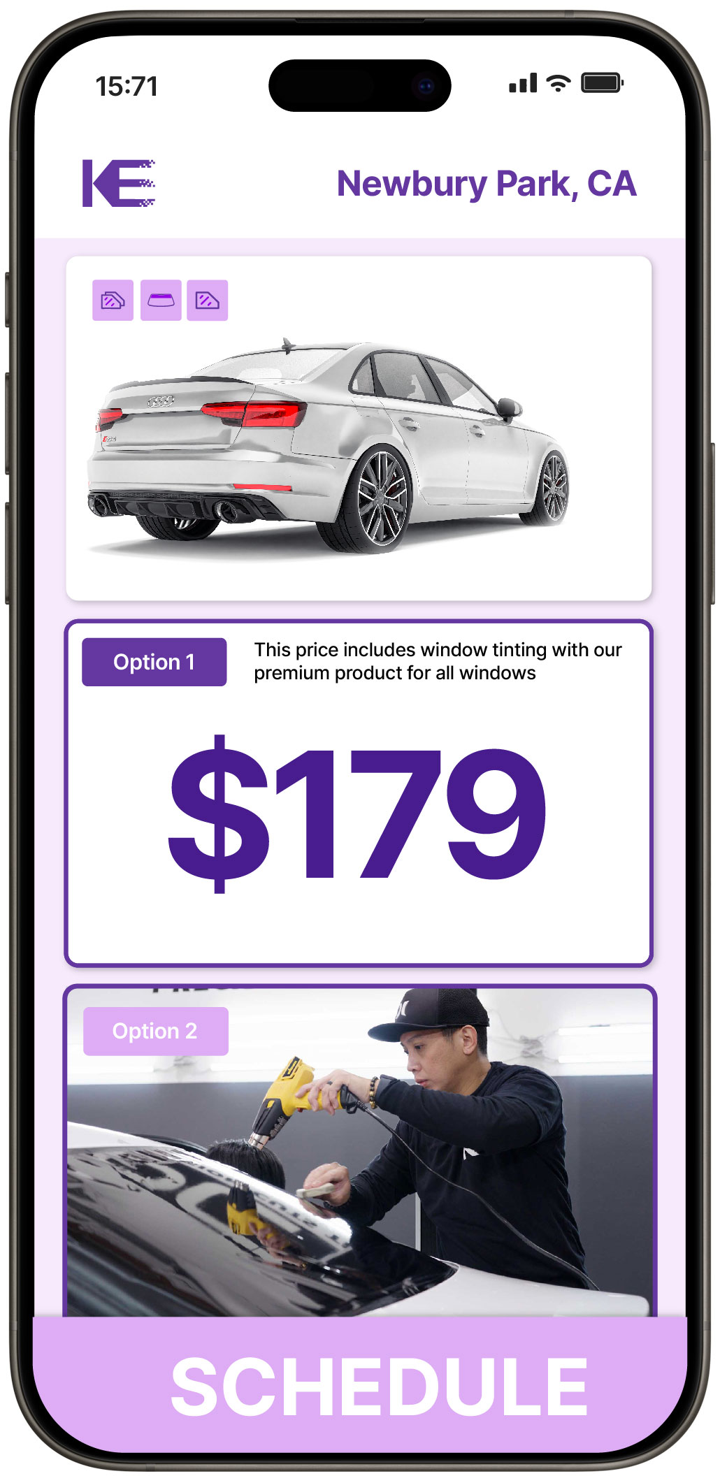 View Affordable Car Window Tinting Prices in Newbury Park, California