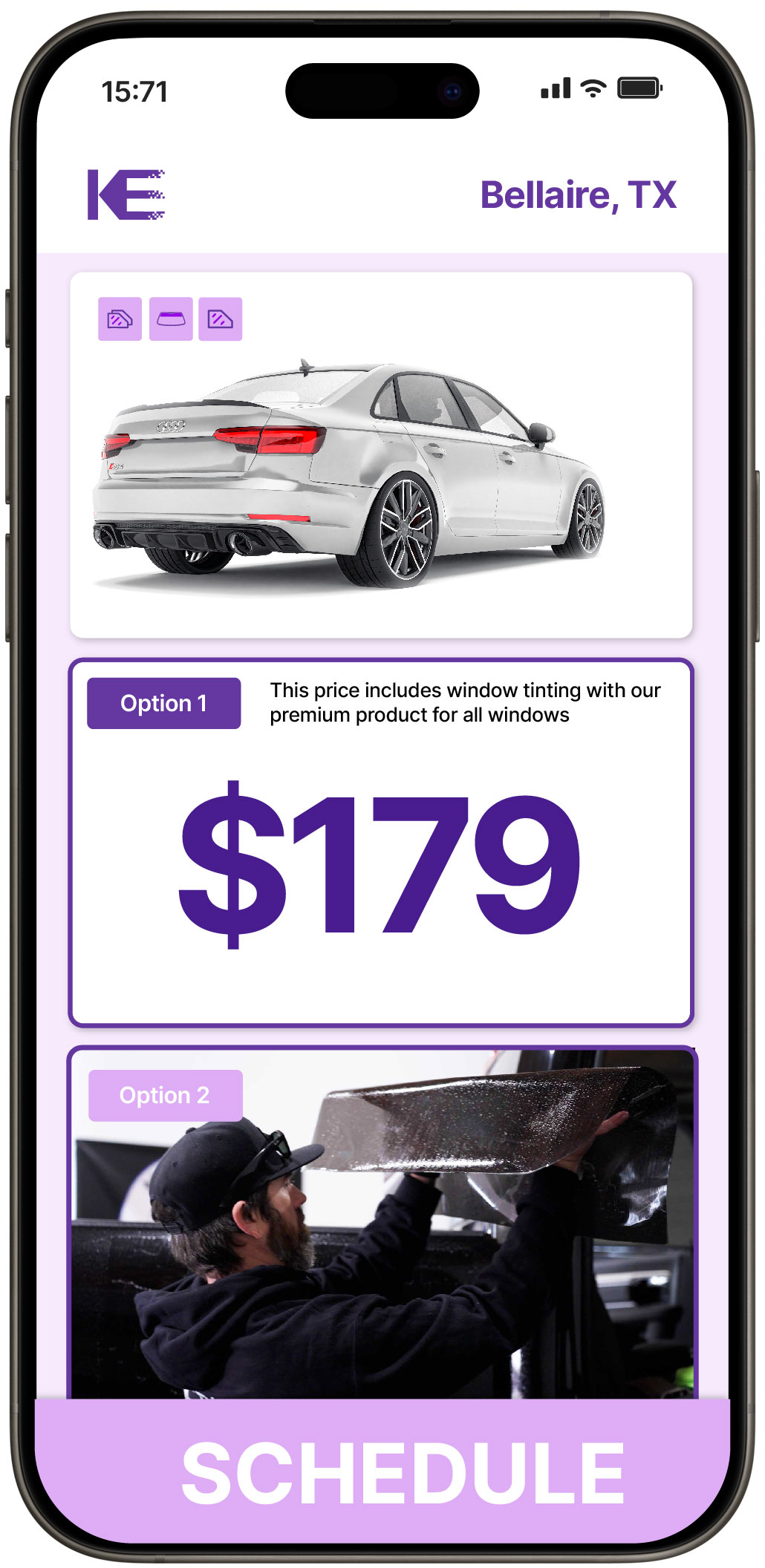 View Competitive Car Window Tinting Costs in Bellaire, Texas