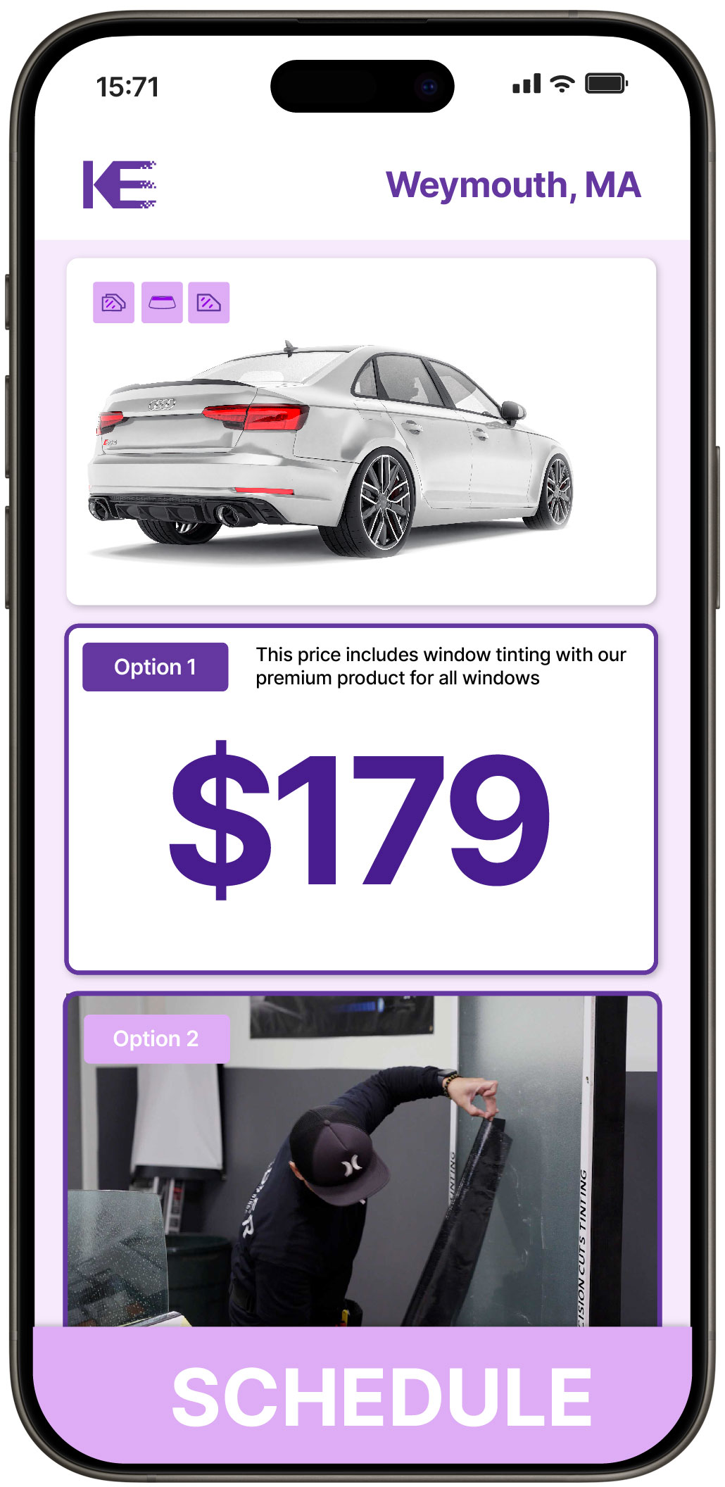 View Affordable Car Window Tinting Rates in Weymouth, Massachusetts
