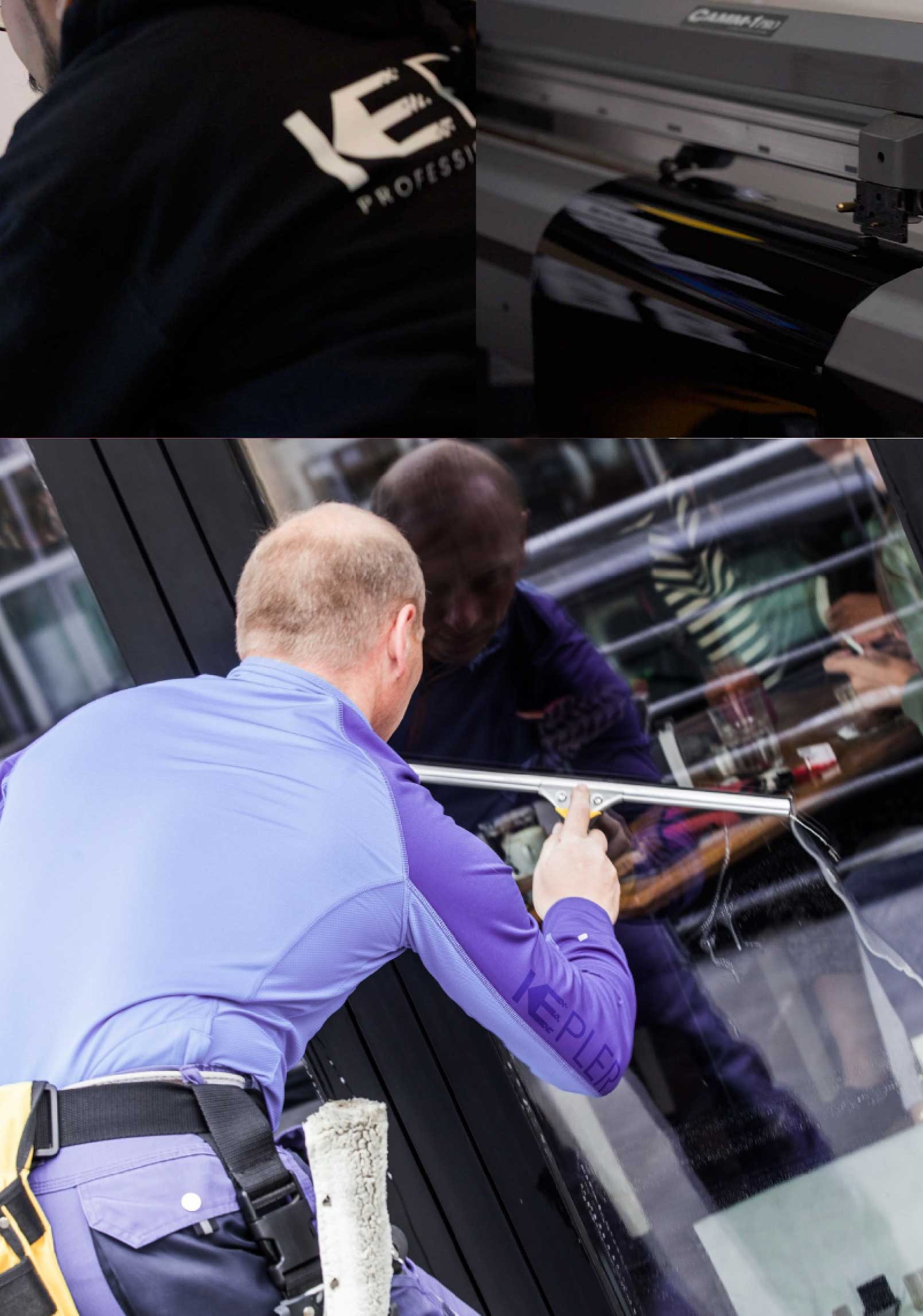 Kepler Expert Applying Anti-Graffiti Window Film to a Brandon Shop Front