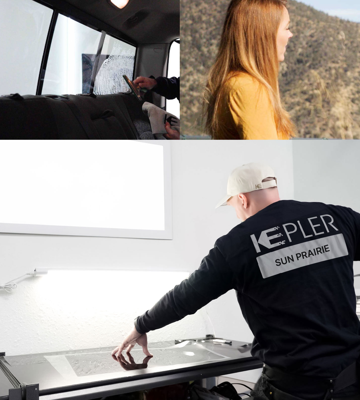 Window Tinting Specialist Cutting Film in Sun Prairie, Wisconsin