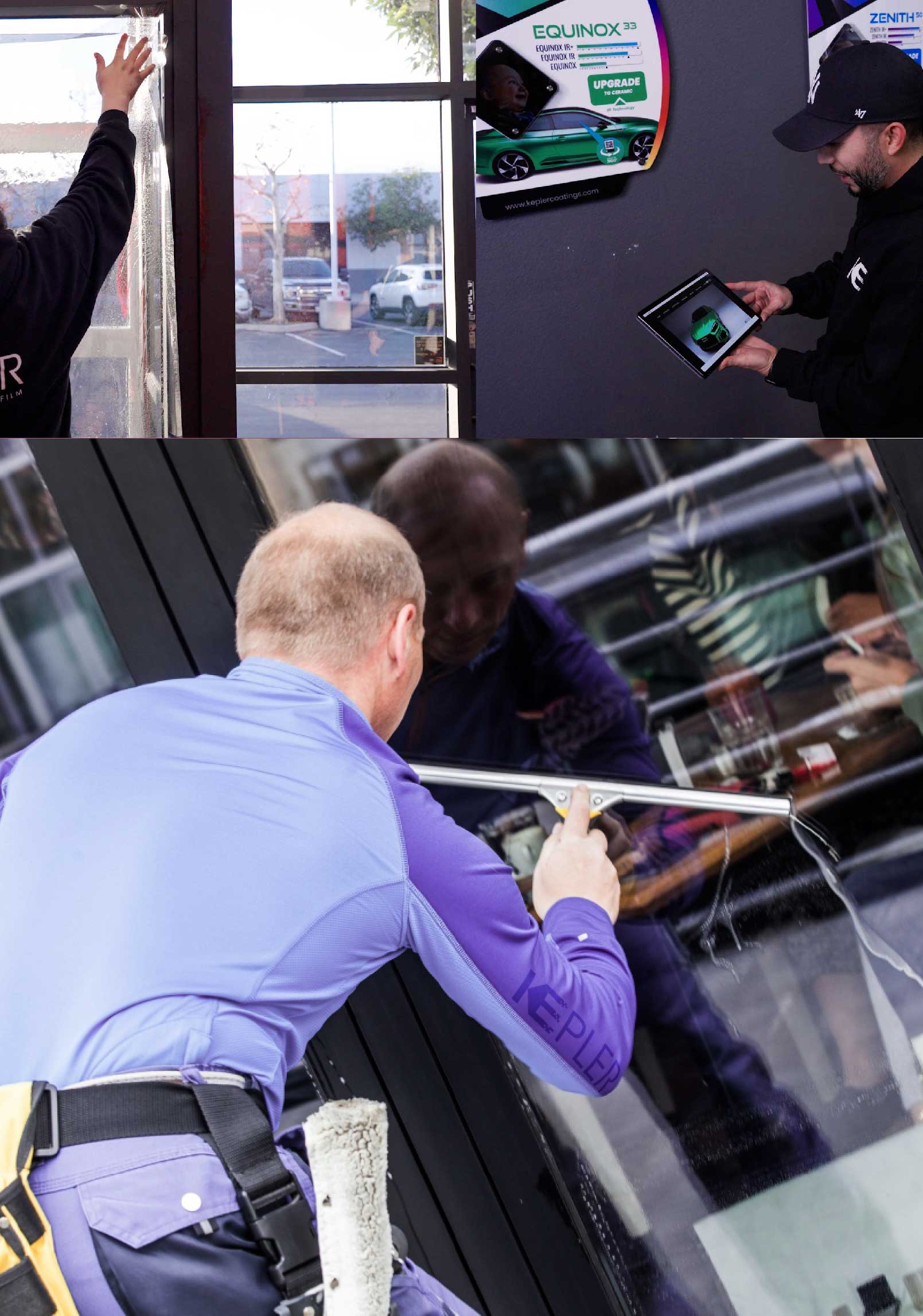 Kepler Expert Applying Anti-Graffiti Window Film to a Apopka Shop Front
