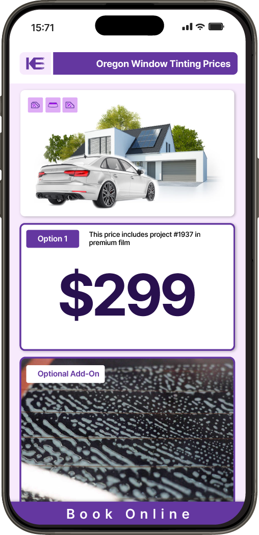View Competitive Car Window Tinting Prices in Oregon